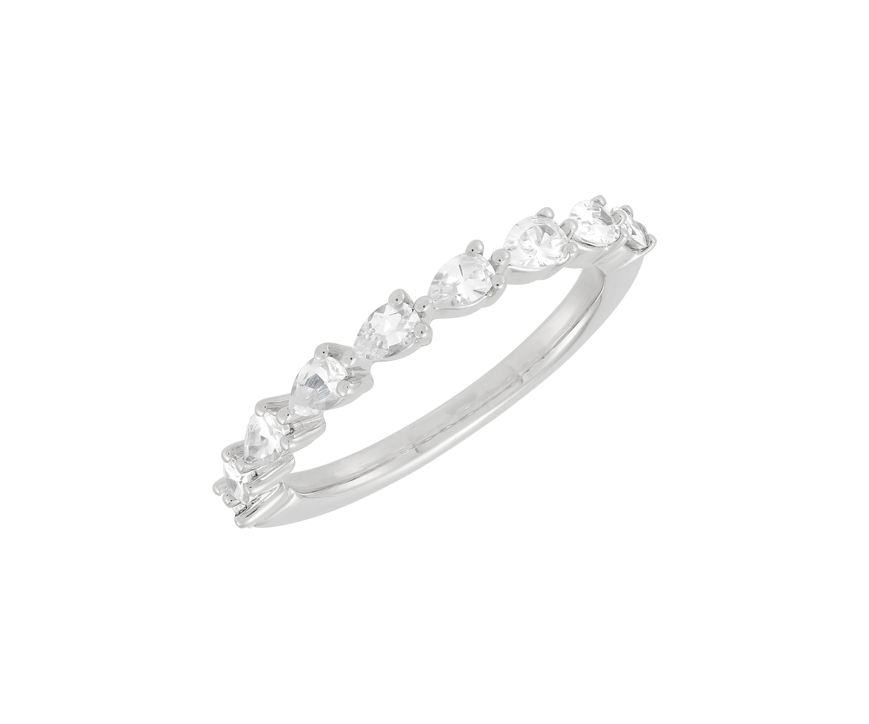 3/4 ct. t.w. Lab Grown Diamond Band Ring in 10K White Gold