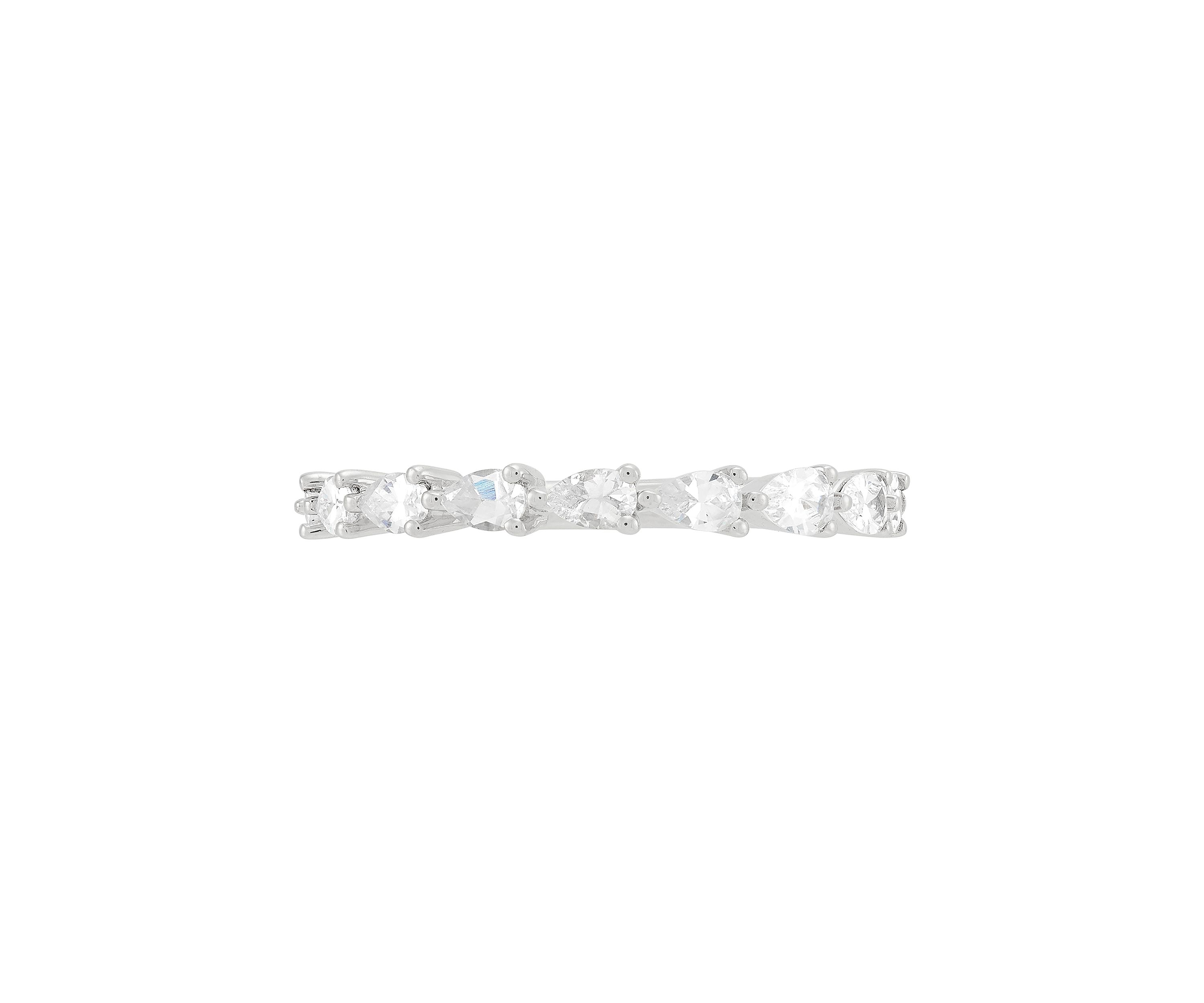 3/4 ct. t.w. Lab Grown Diamond Band Ring in 10K White Gold