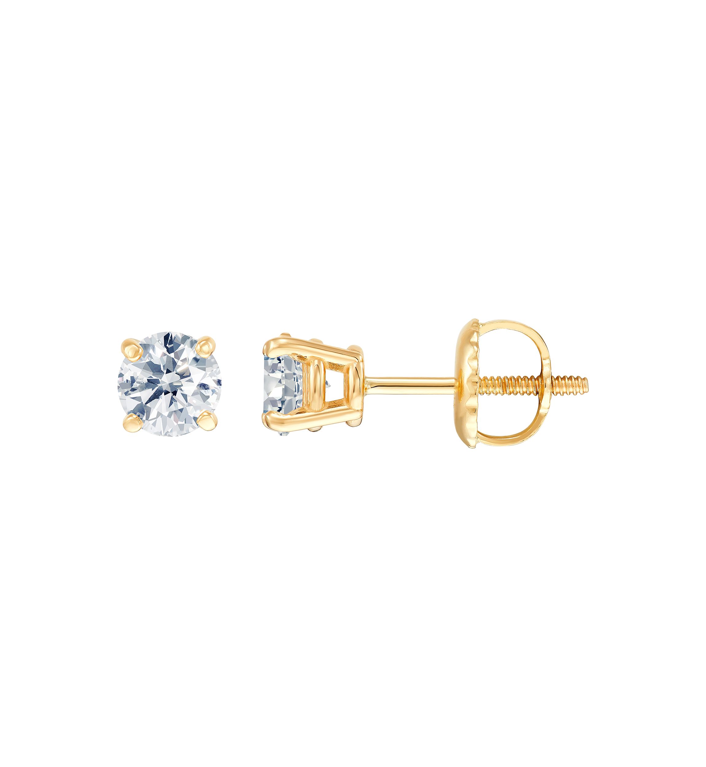 3/4 ct. t.w. Diamond Stud Earrings in 14K Yellow Gold