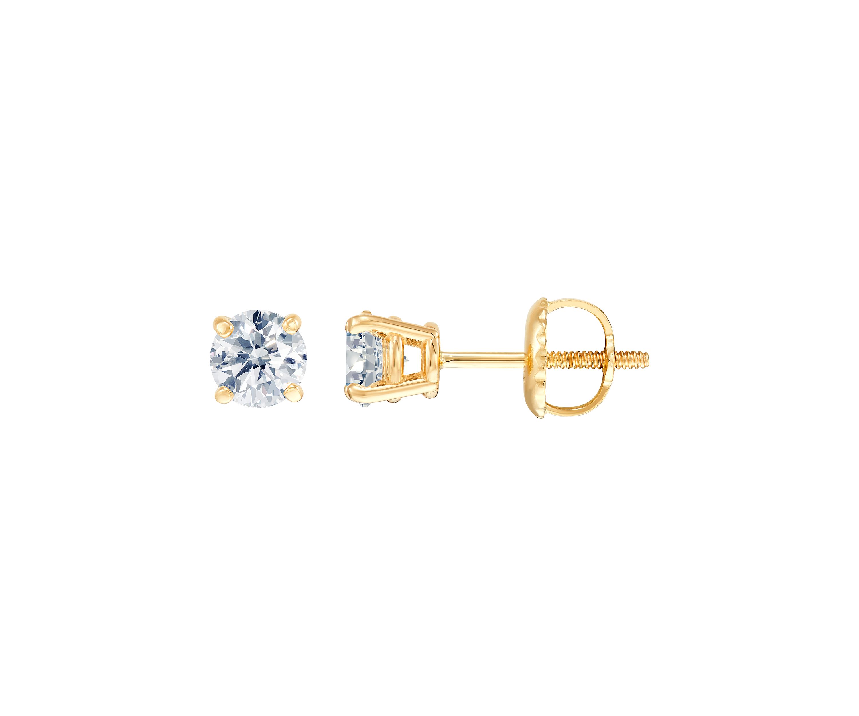 3/4 ct. t.w. Diamond Stud Earrings in 14K Yellow Gold