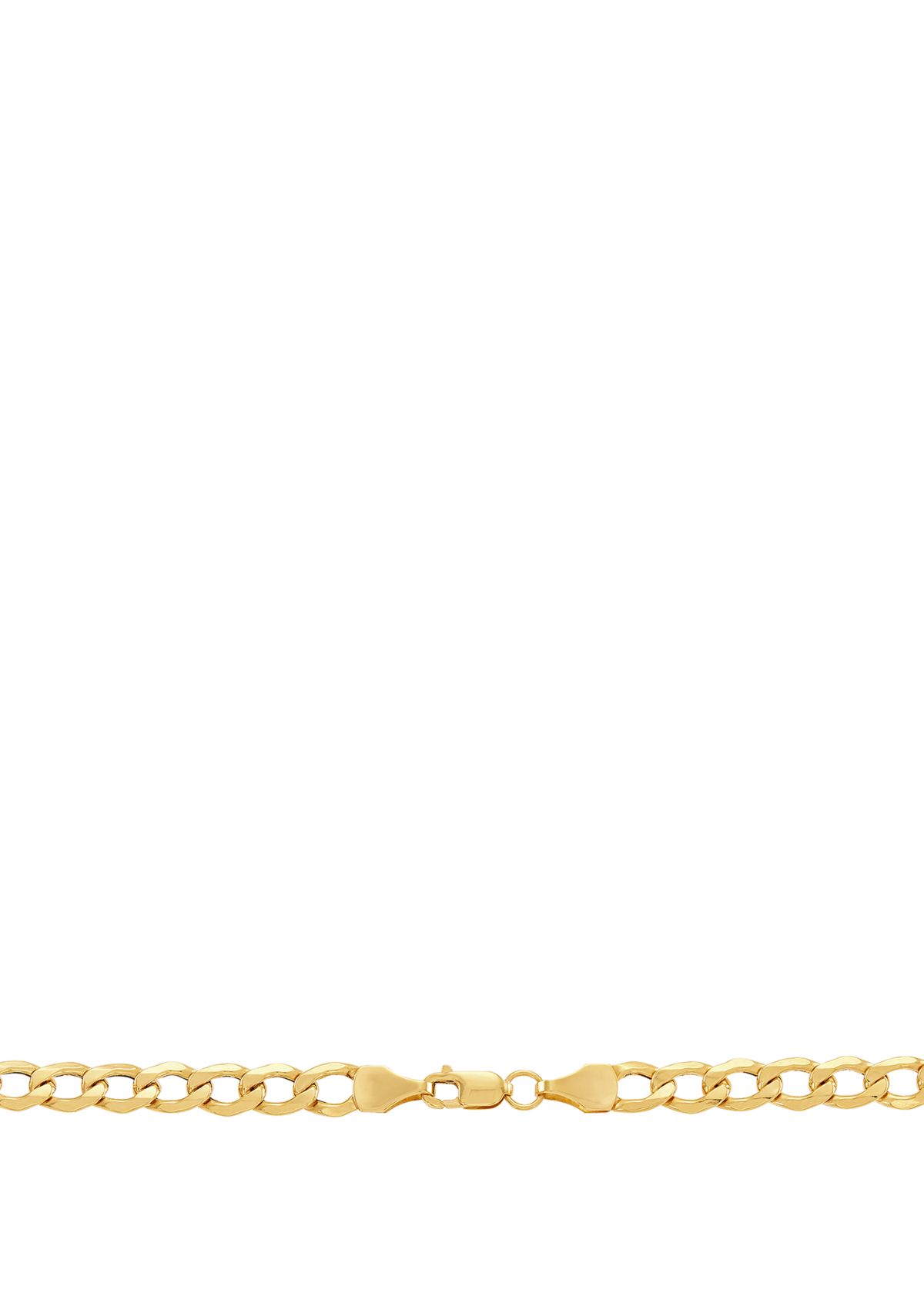 Mens Curb Chain in 10k Yellow Gold