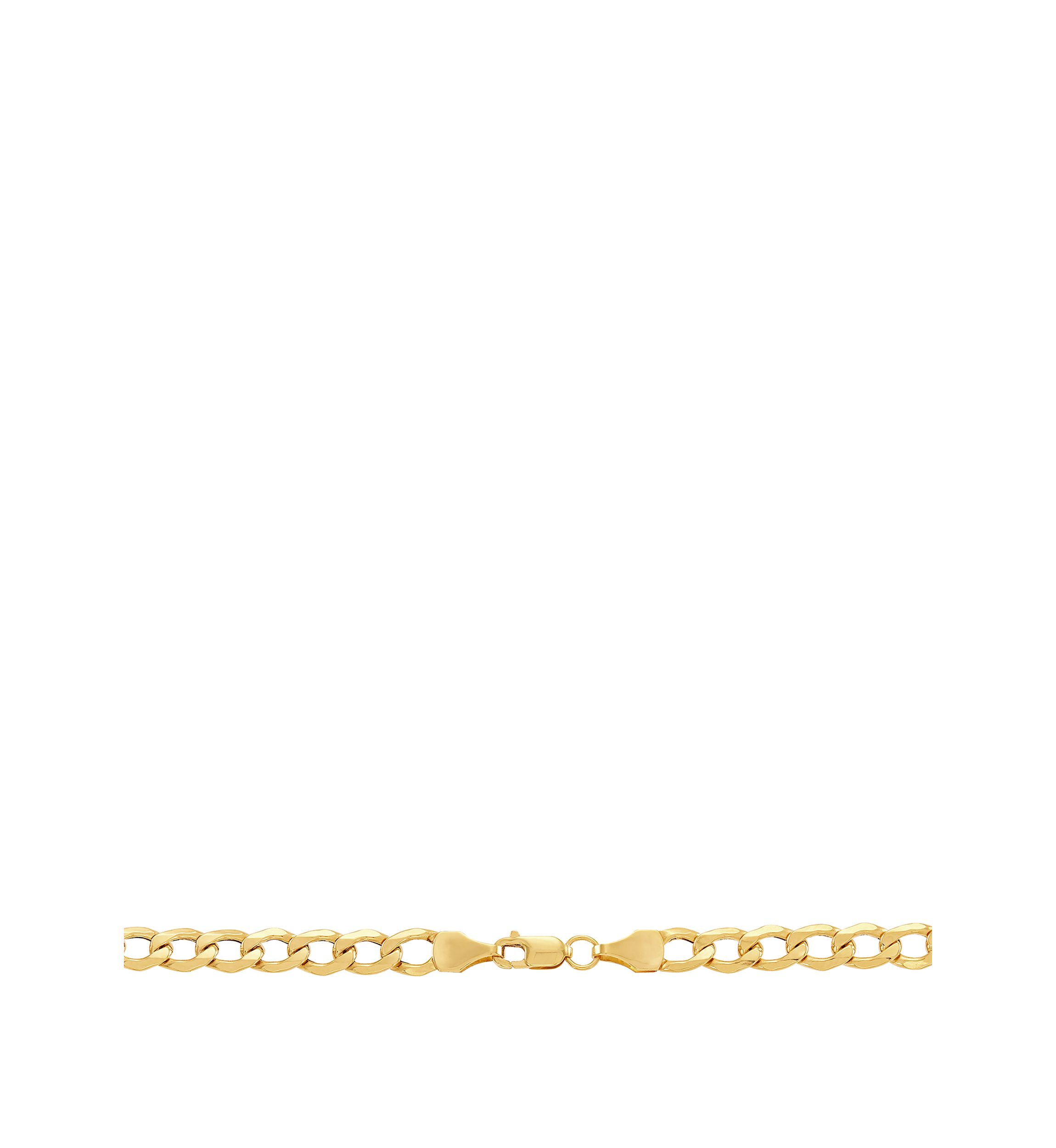 Mens Curb Chain in 10k Yellow Gold