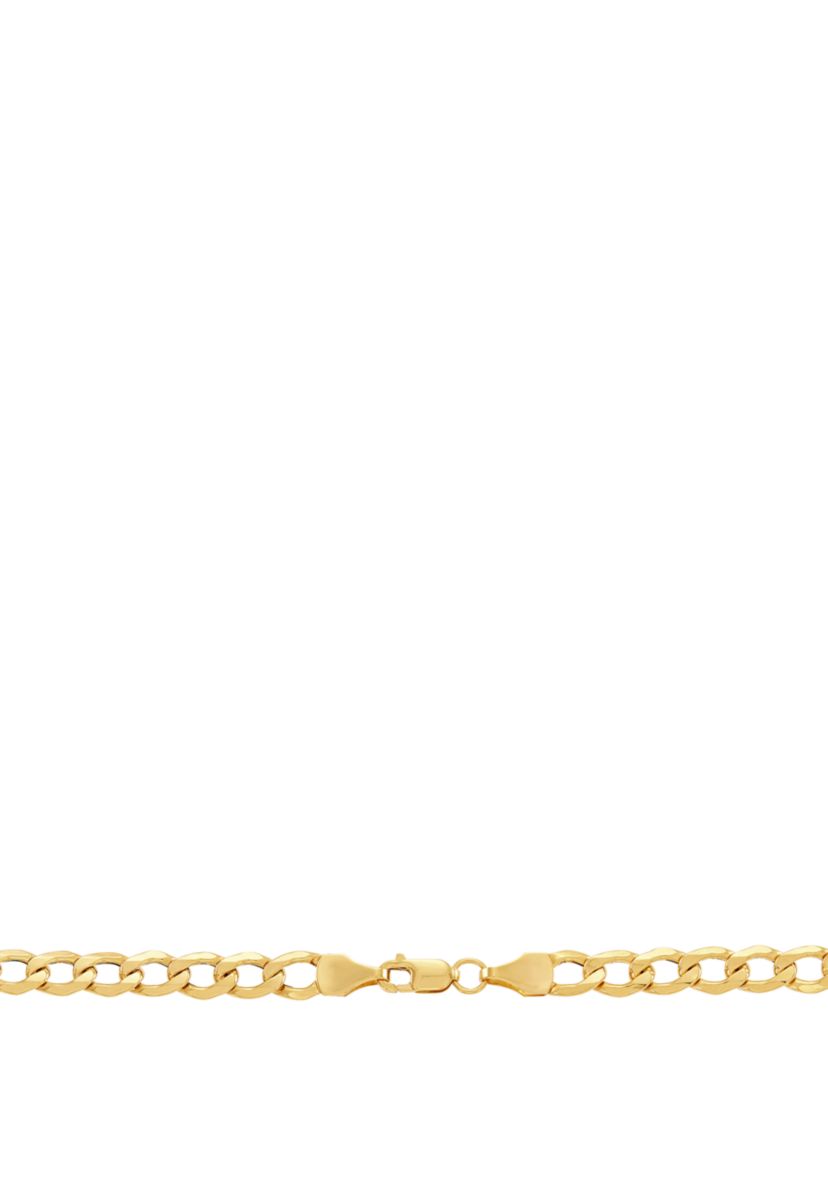 Mens Curb Chain in 10k Yellow Gold