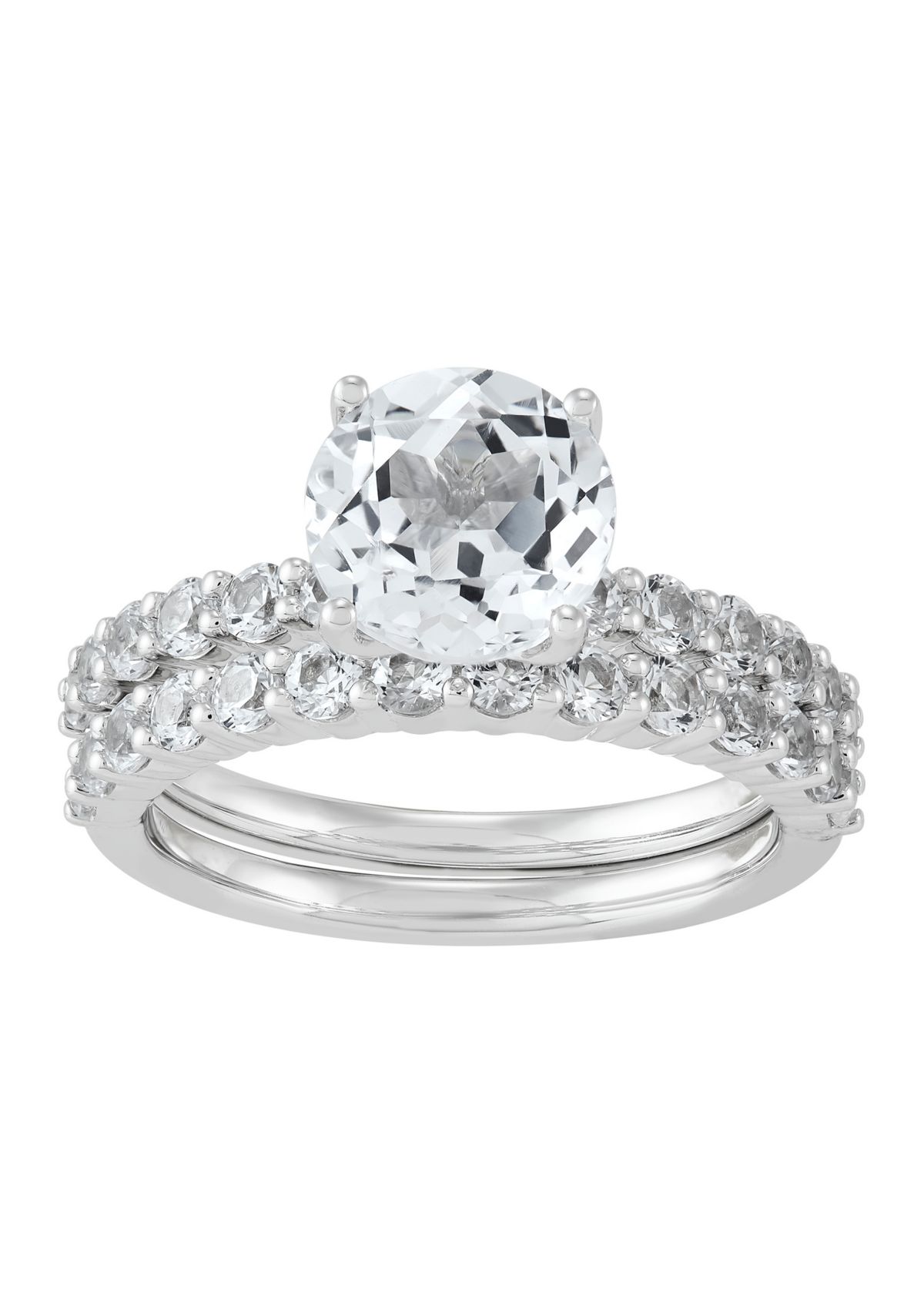 4.44 ct. t.w. Lab Grown White Sapphire Ring Set in Sterling Silver