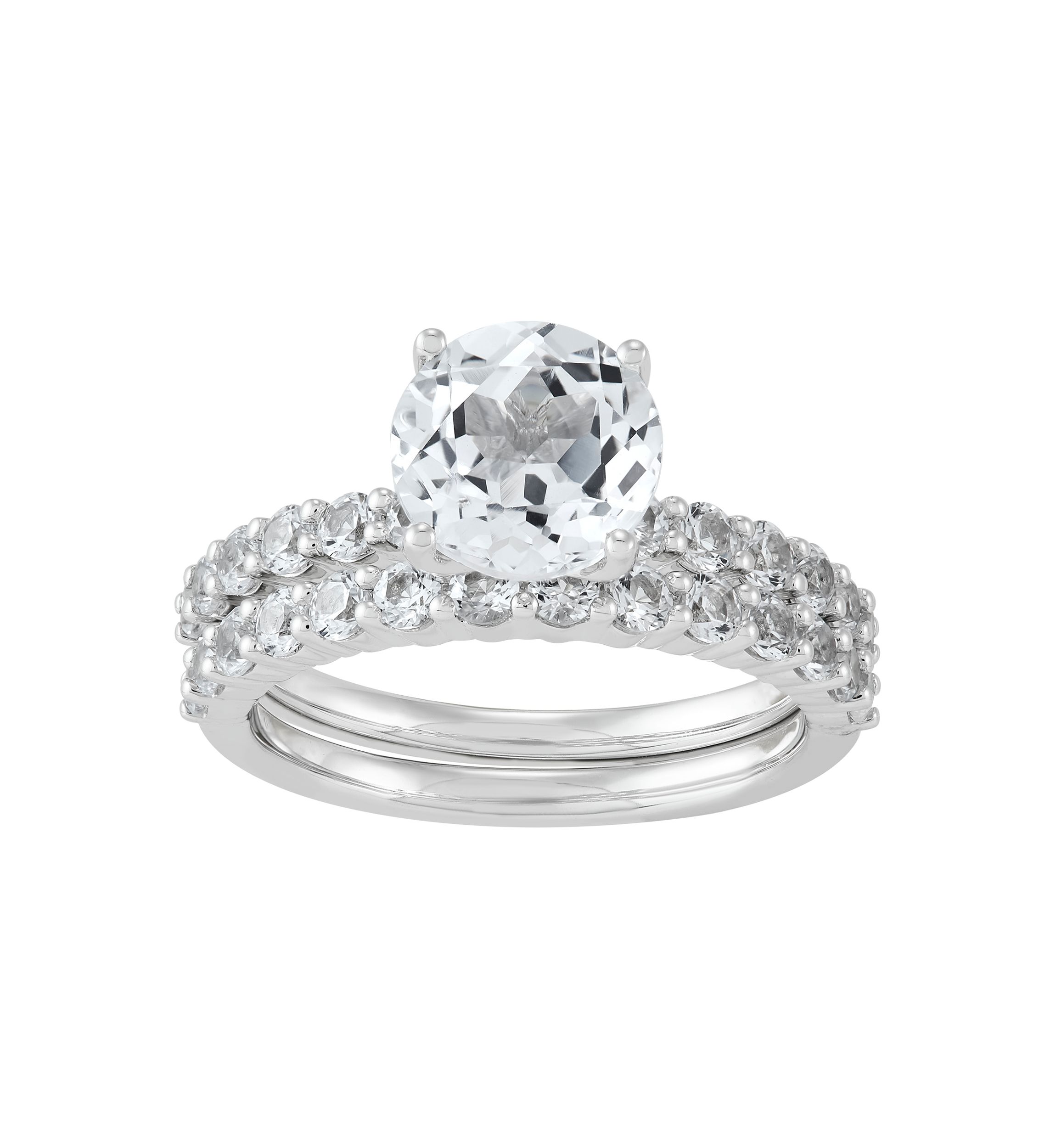 4.44 ct. t.w. Lab Grown White Sapphire Ring Set in Sterling Silver
