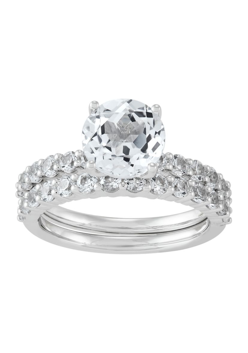 4.44 ct. t.w. Lab Grown White Sapphire Ring Set in Sterling Silver