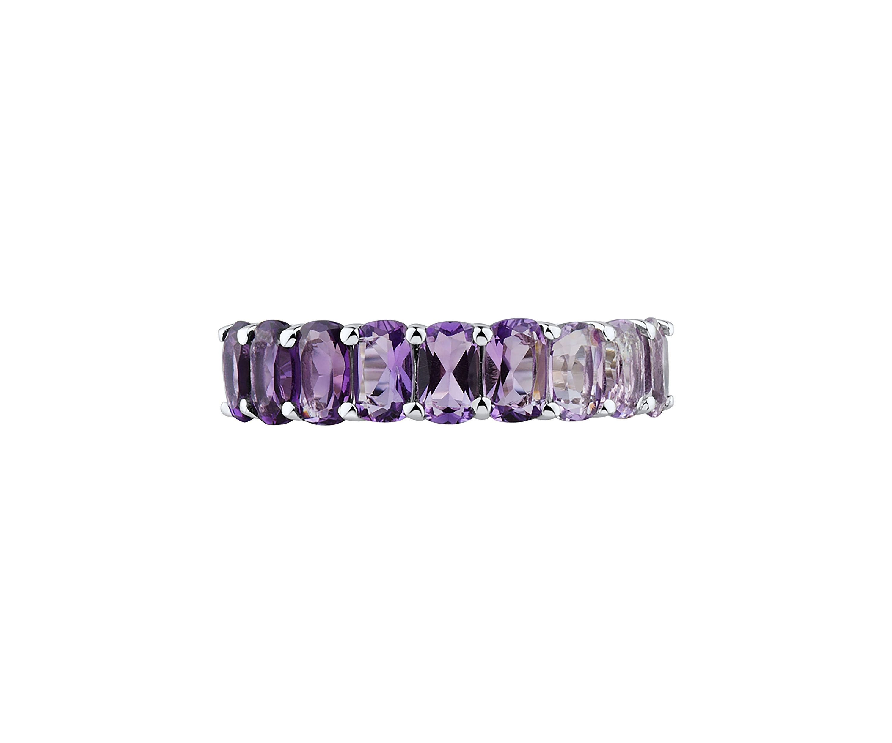 Amethyst Ring in Sterling Silver