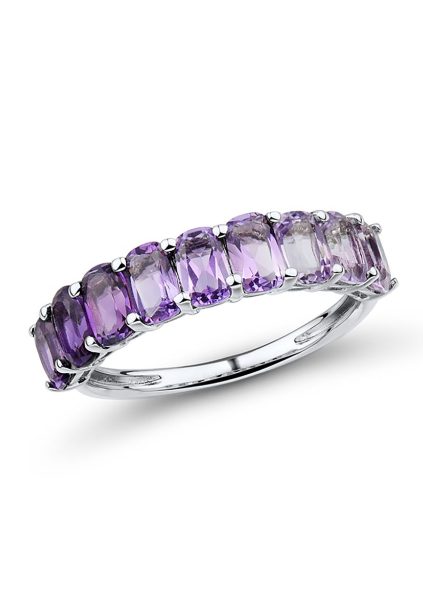 Amethyst Ring in Sterling Silver