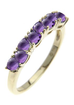 Belk & Co Rhodolite Garnet and Amethyst Ring in 10K Yellow Gold, 7