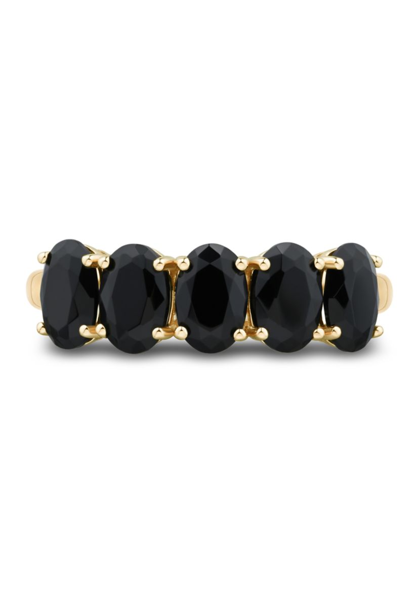 Onyx Ring in 10K Yellow Gold
