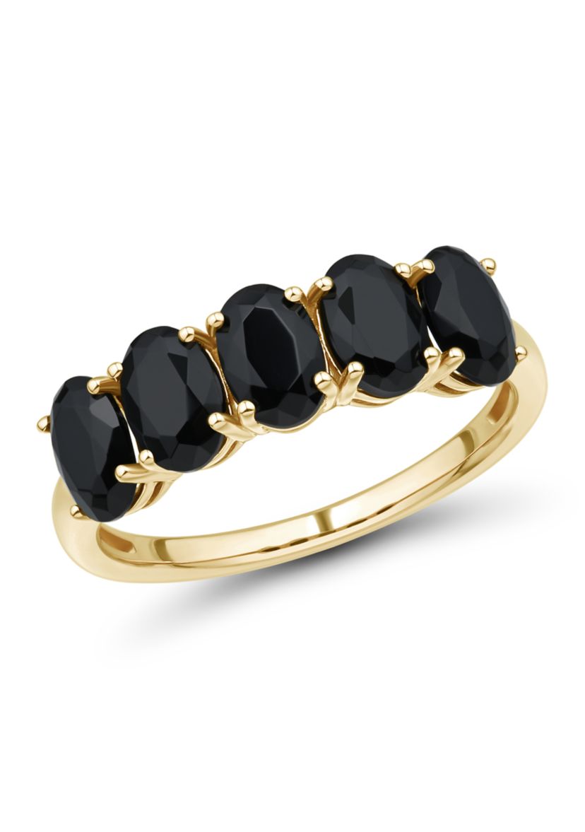 Onyx Ring in 10K Yellow Gold