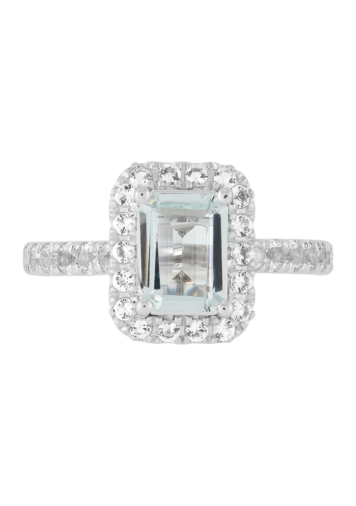 Lab Created Created White Sapphire Ring in Sterling Silver