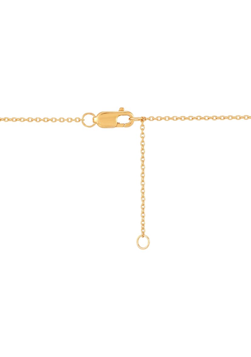 1/4 ct. t.w. Lab Grown Diamond and Emerald Pendant with 18" Cable Chain in 10K Yellow Gold