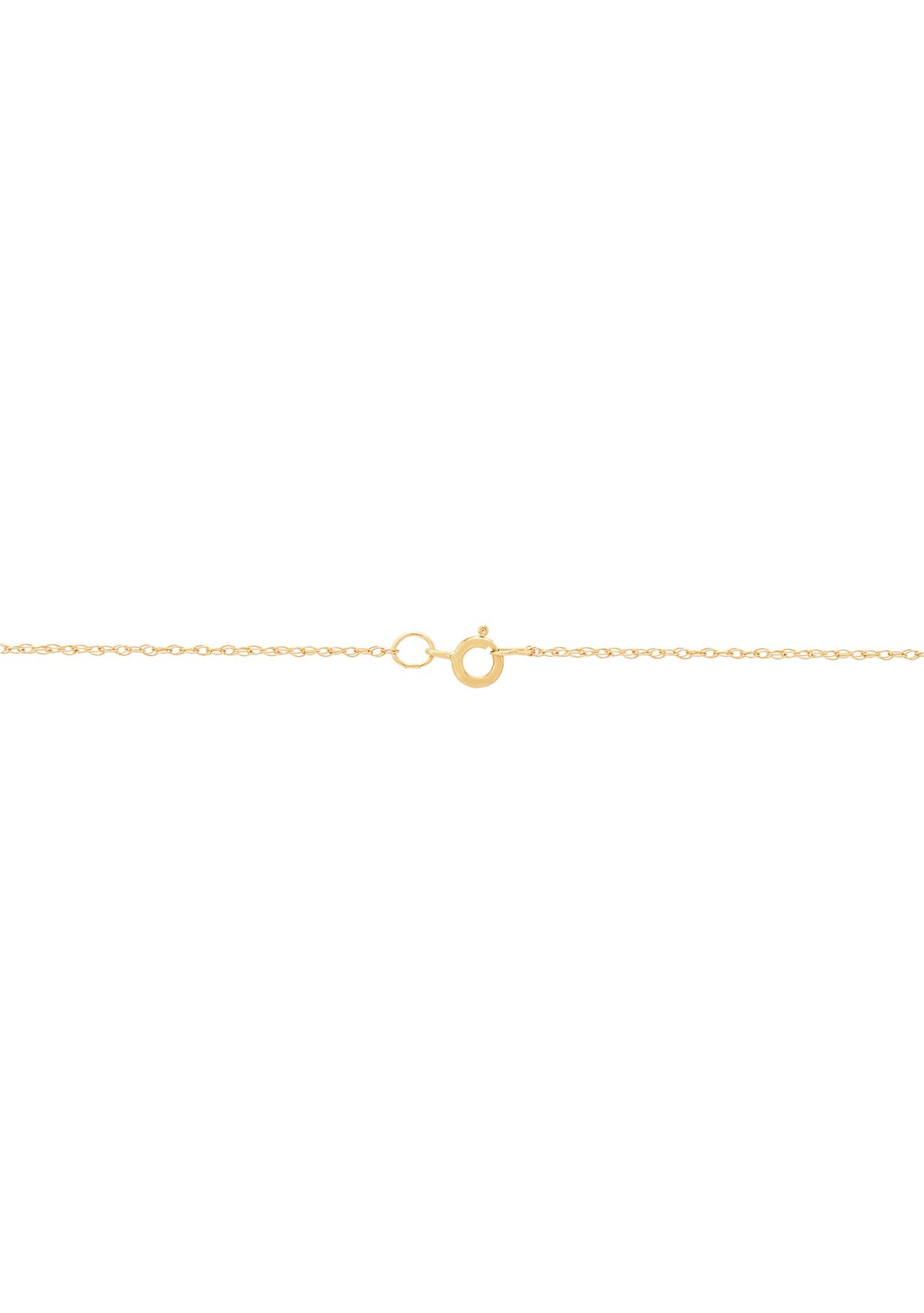 Amethyst, Pink Amethyst, and White Topaz Pendant with 18" Rope Chain Necklace in 10K Yellow Gold