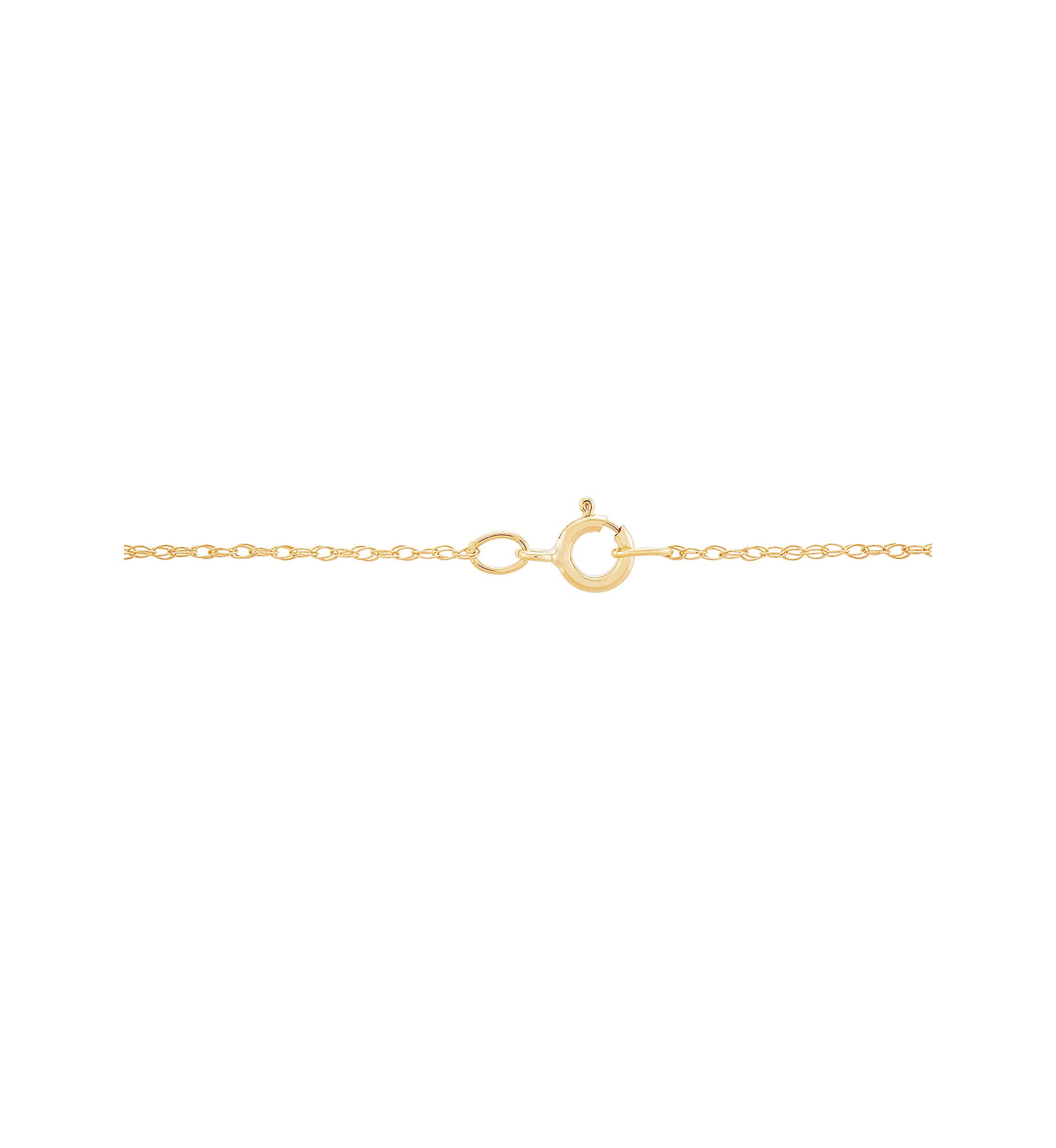 Circle Natural Jade Pendant Necklace with 18" Rope Chain in 10K Yellow Gold