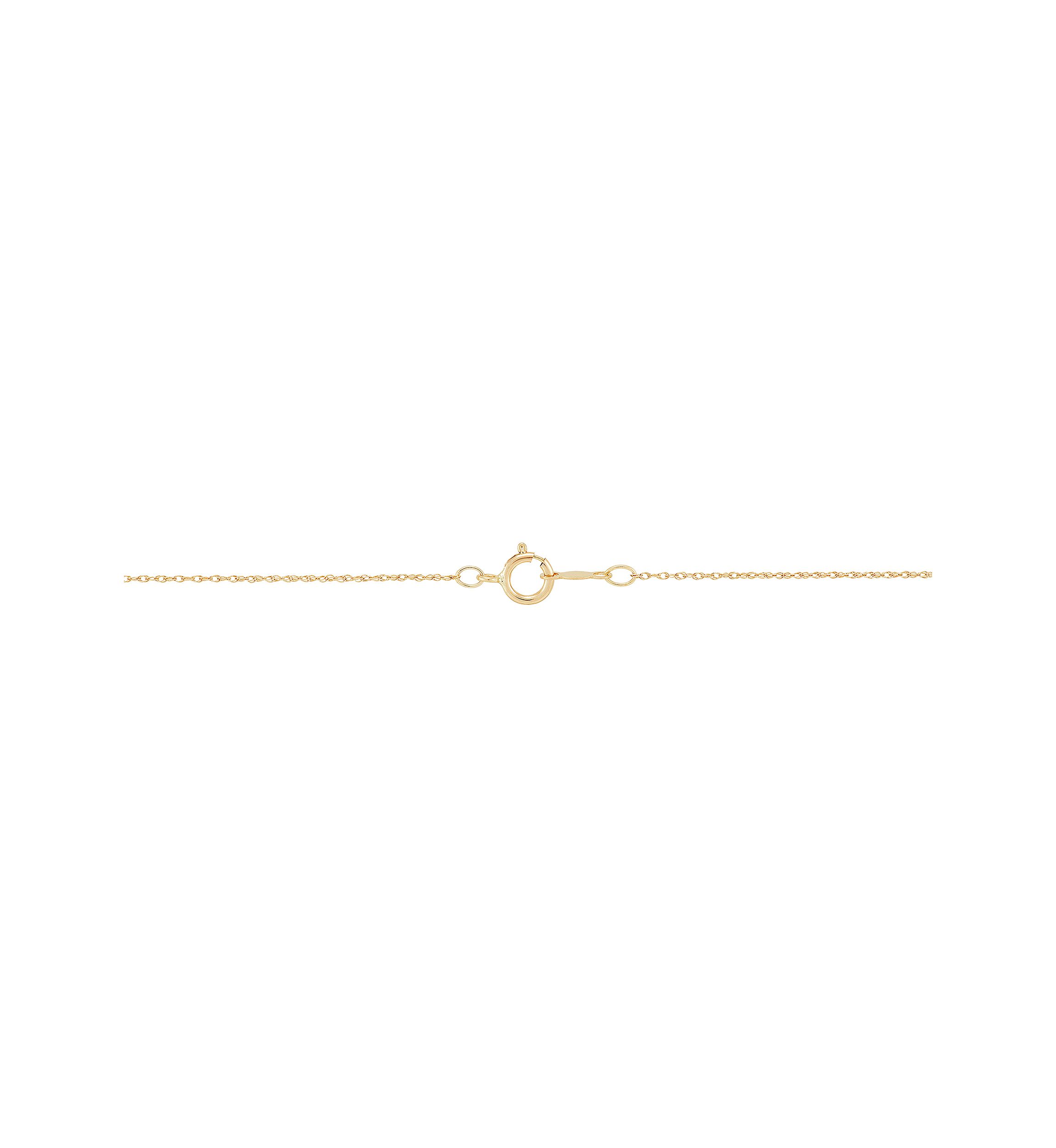 Natural Jade Circle Pendant Necklace with 18" Rope Chain in 10K Yellow Gold