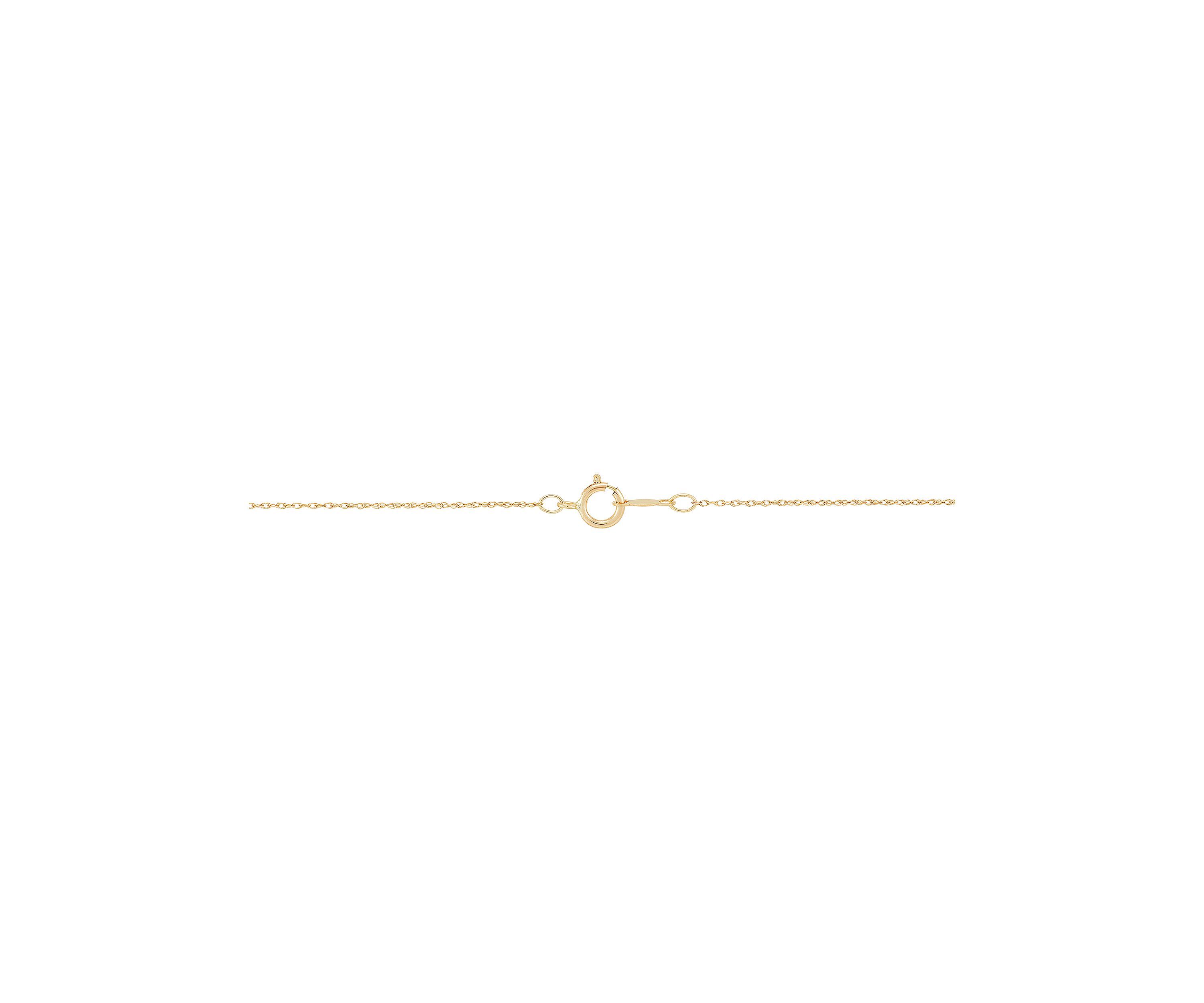 Natural Jade Circle Pendant Necklace with 18" Rope Chain in 10K Yellow Gold