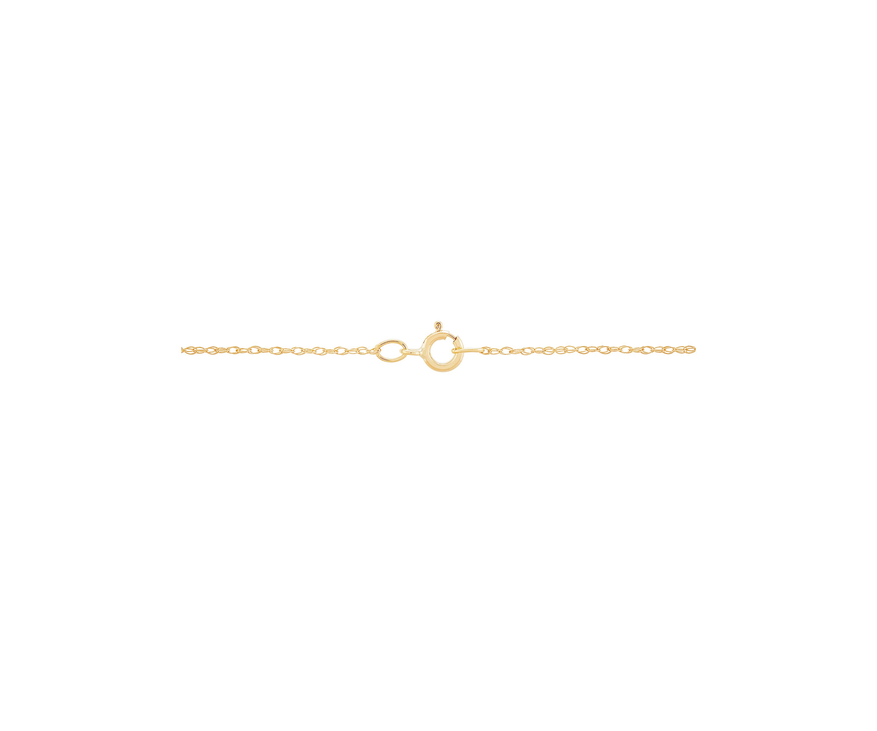 Lab Created Sword Shape Natural Jade and White Sapphire Pendent Necklace with 18" Rope Chain in 10K Yellow Gold