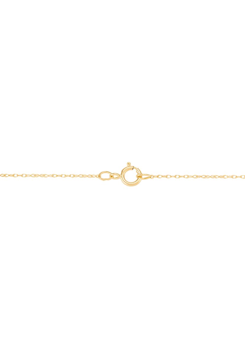 1/10 ct. t.w. Diamond and Onyx Pendant Necklace with 18" Rope Chain in 10K Yellow Gold