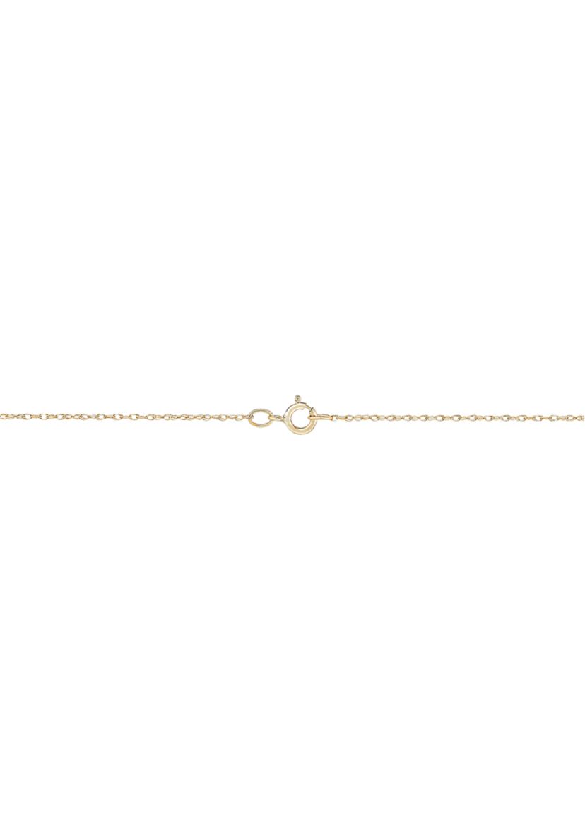 1/10 ct. t.w. Diamond and Garnet Pendant Necklace with 18" Rope Chain in 10K Yellow Gold
