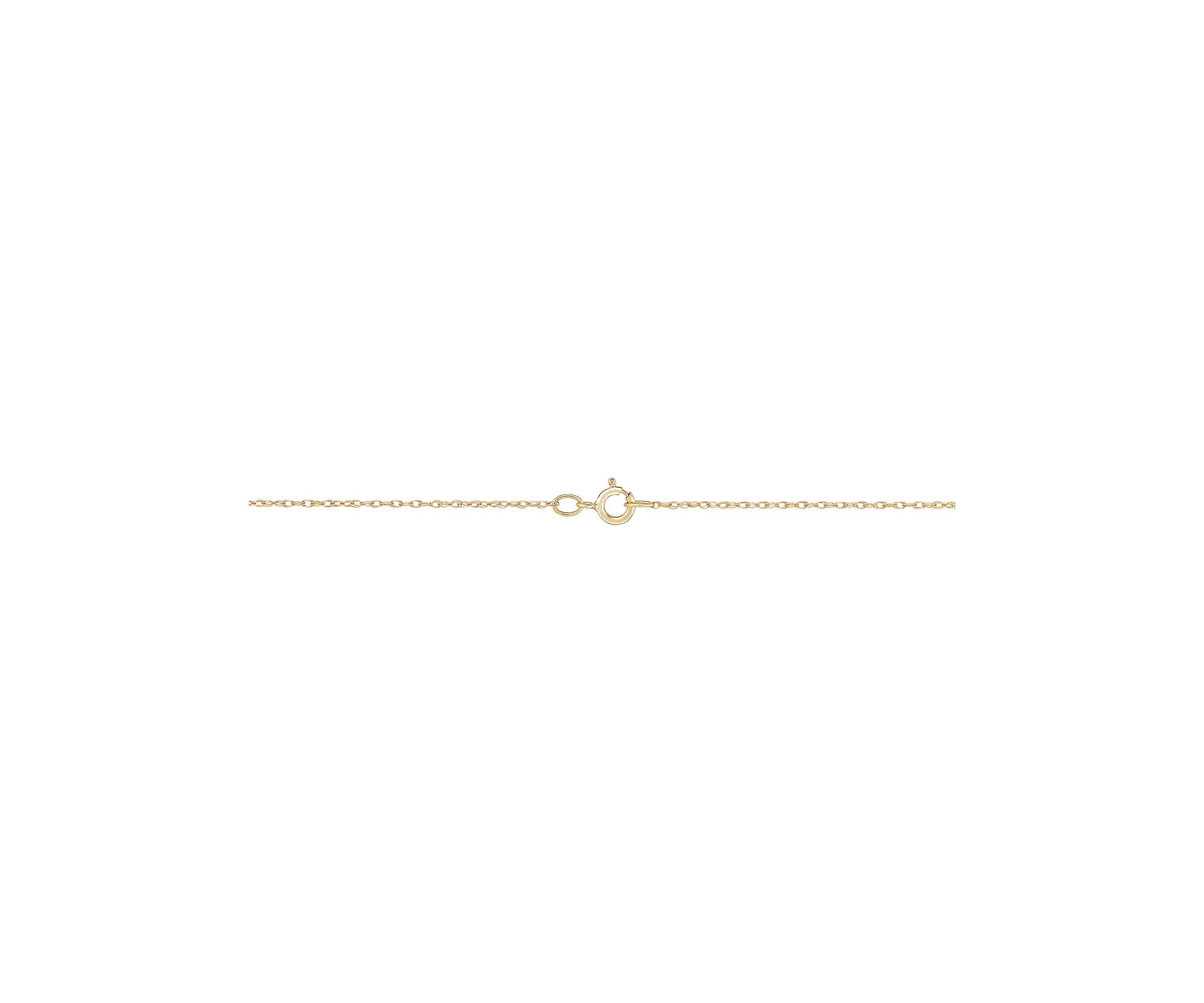 Lab Created 1/10 ct. t.w. Diamond and Created Sapphire Pendant Necklace with 18" Rope Chain in 10K Yellow Gold