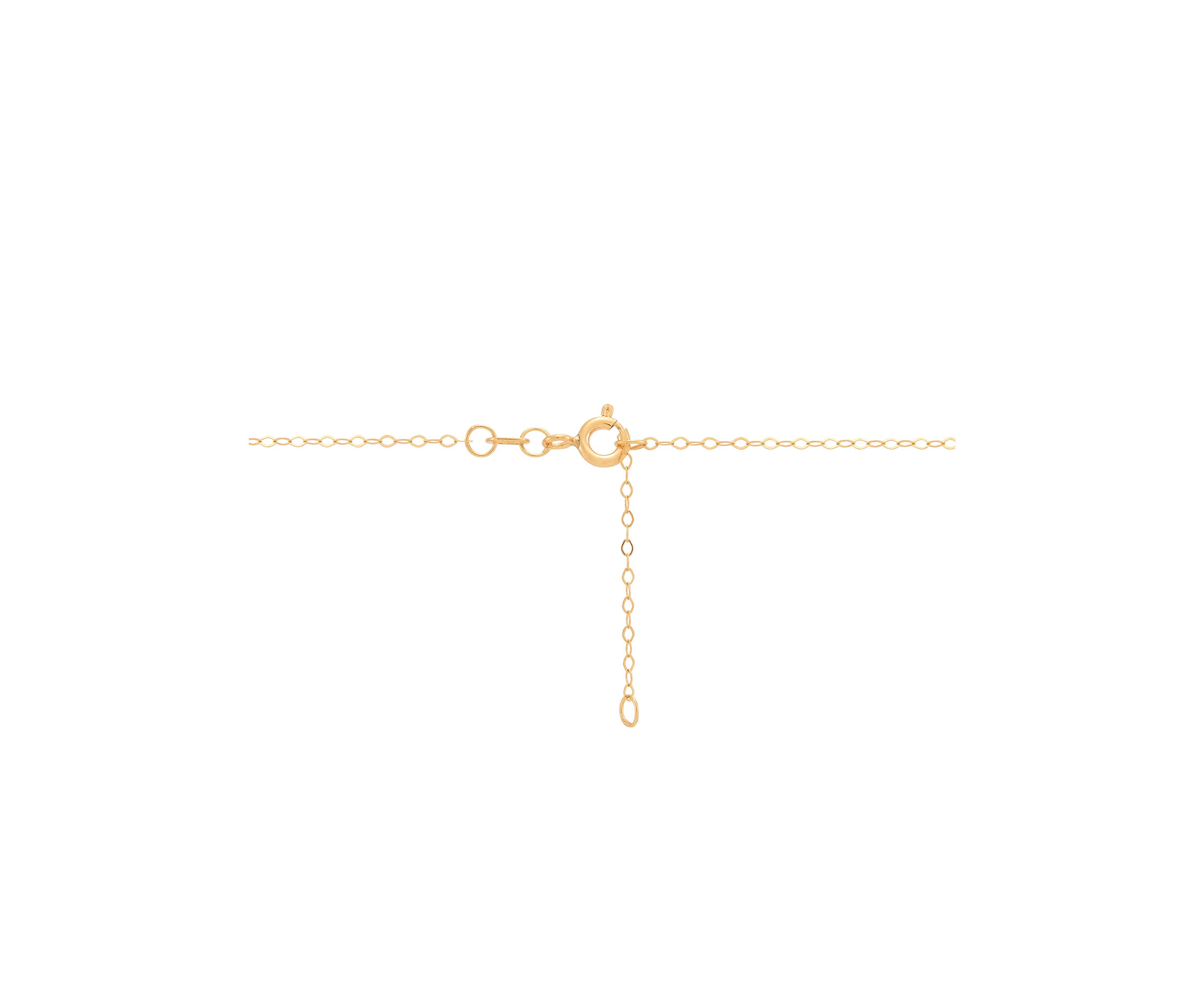 Heart Onyx and Diamond Accent Pendant with 17" Cable Chain in 14K Yellow Gold