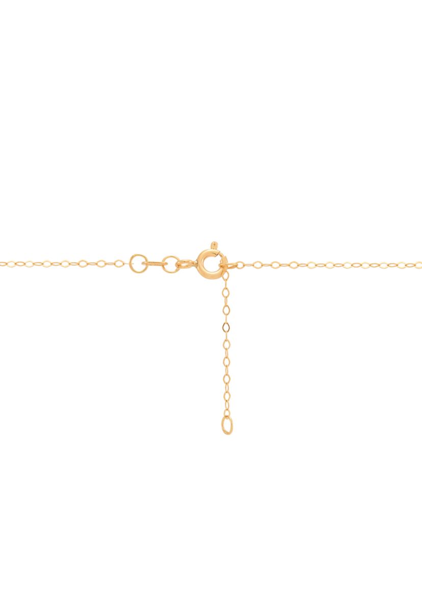 Heart Onyx and Diamond Accent Pendant with 17" Cable Chain in 14K Yellow Gold