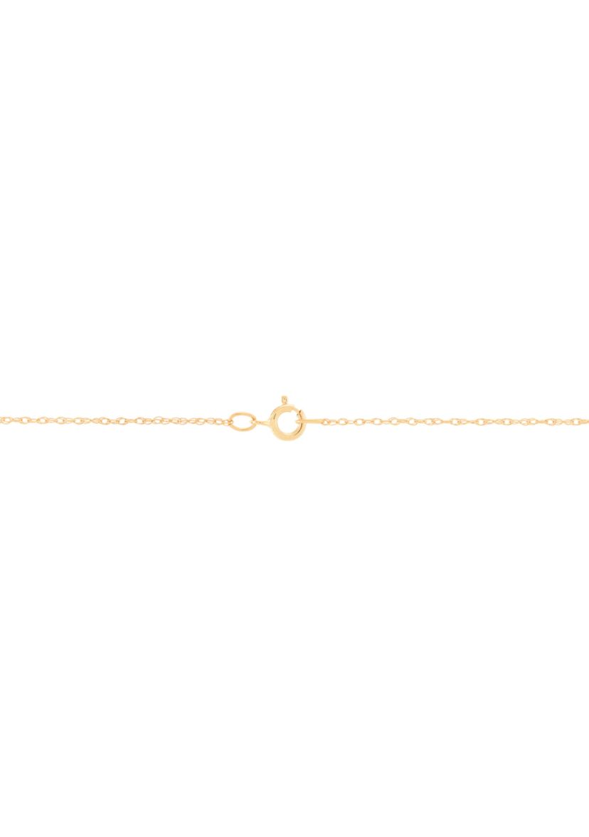 1/8 ct. t.w. Lab Grown Diamond and Opal Pendant with 18" Rope Chain in 10K Yellow Gold