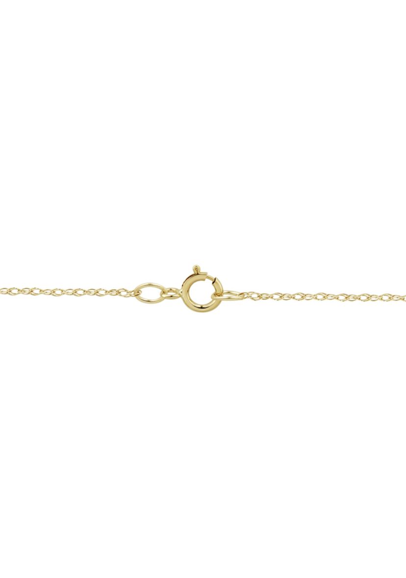 Lab Grown Ruby and 1/4 ct. t.w. Lab Grown Diamond Cross Pendant with 18" Rope Chain