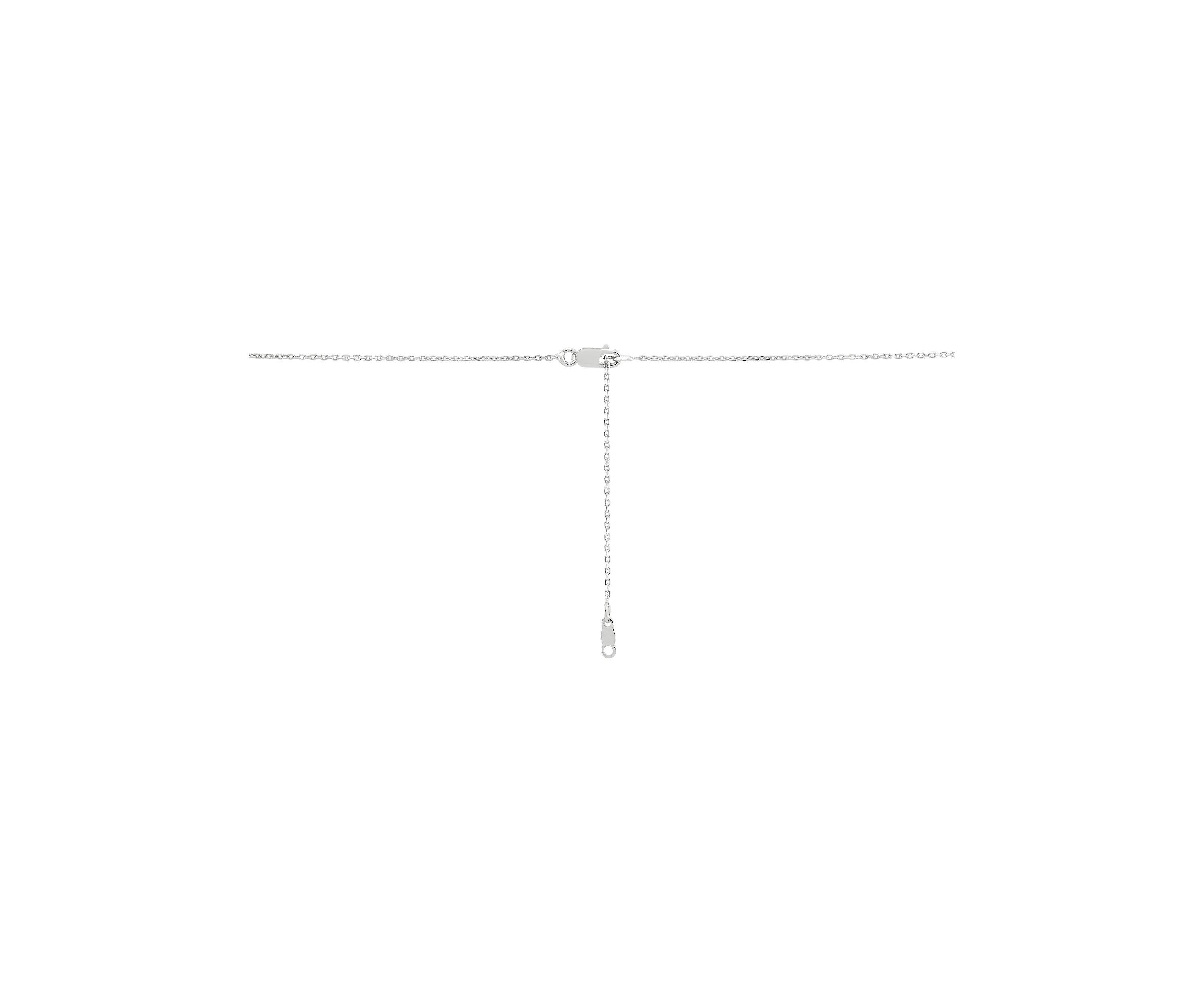 Guava Quartz and White Topaz Necklace in Sterling Silver