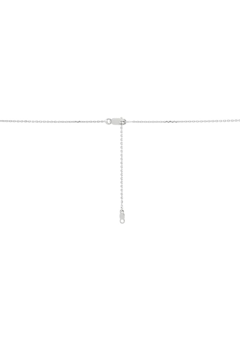 Guava Quartz and White Topaz Necklace in Sterling Silver