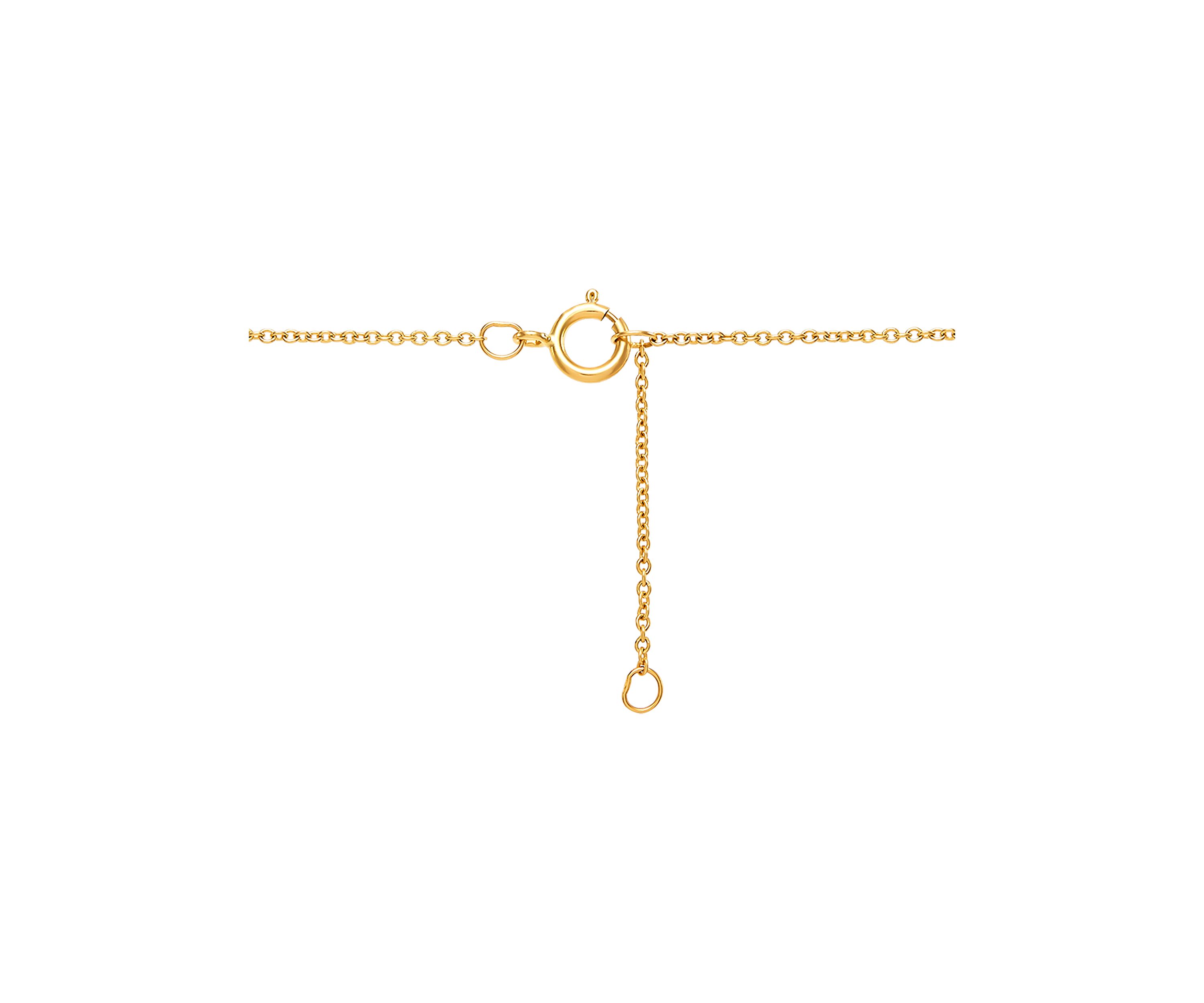 Pink Amethyst Heart 10K Yellow Gold Necklace