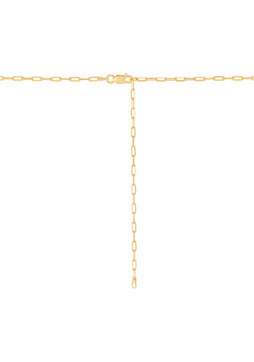 Lab Grown Ruby Necklace in Gold Over Silver