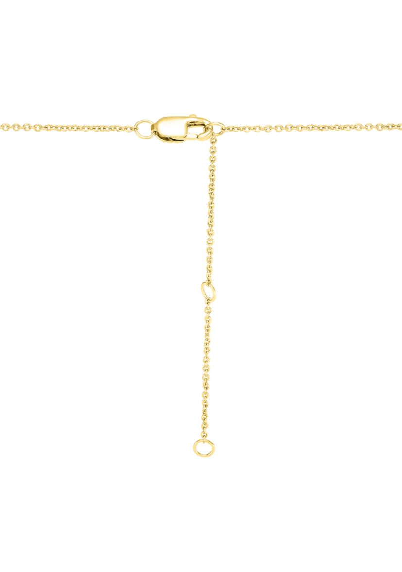 Lab Grown White Sapphire Sport Theme Mom Necklace in Gold Over Sterling Silver