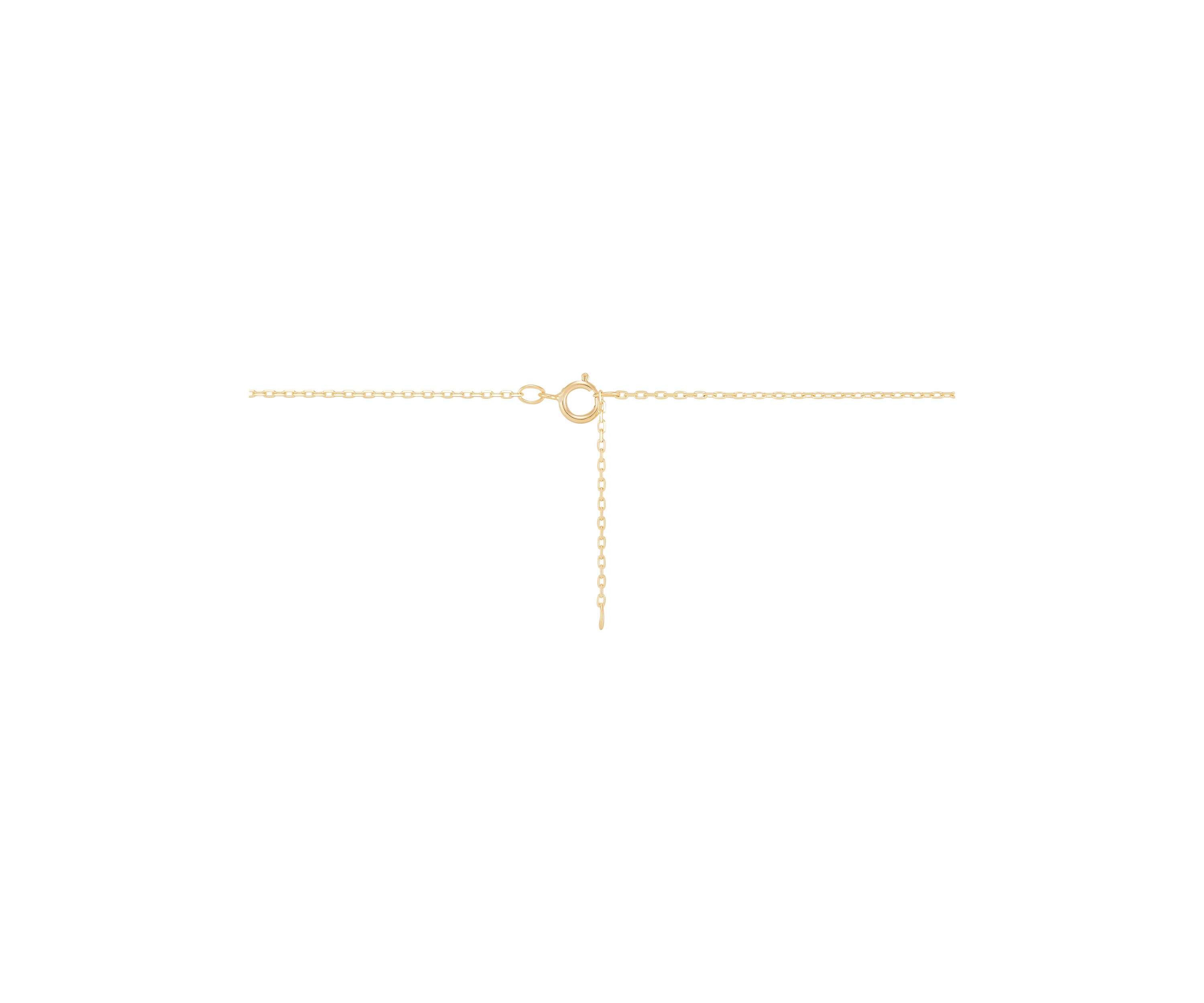 Emerald and 1/20 ct. t.w. Diamond Necklace in 10K Yellow Gold