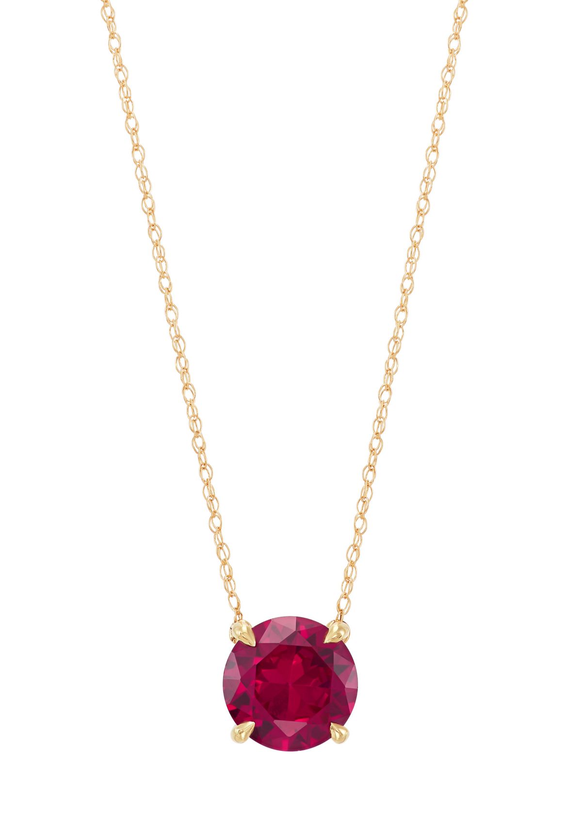 Lab Grown Necklace in 10K Yellow Gold