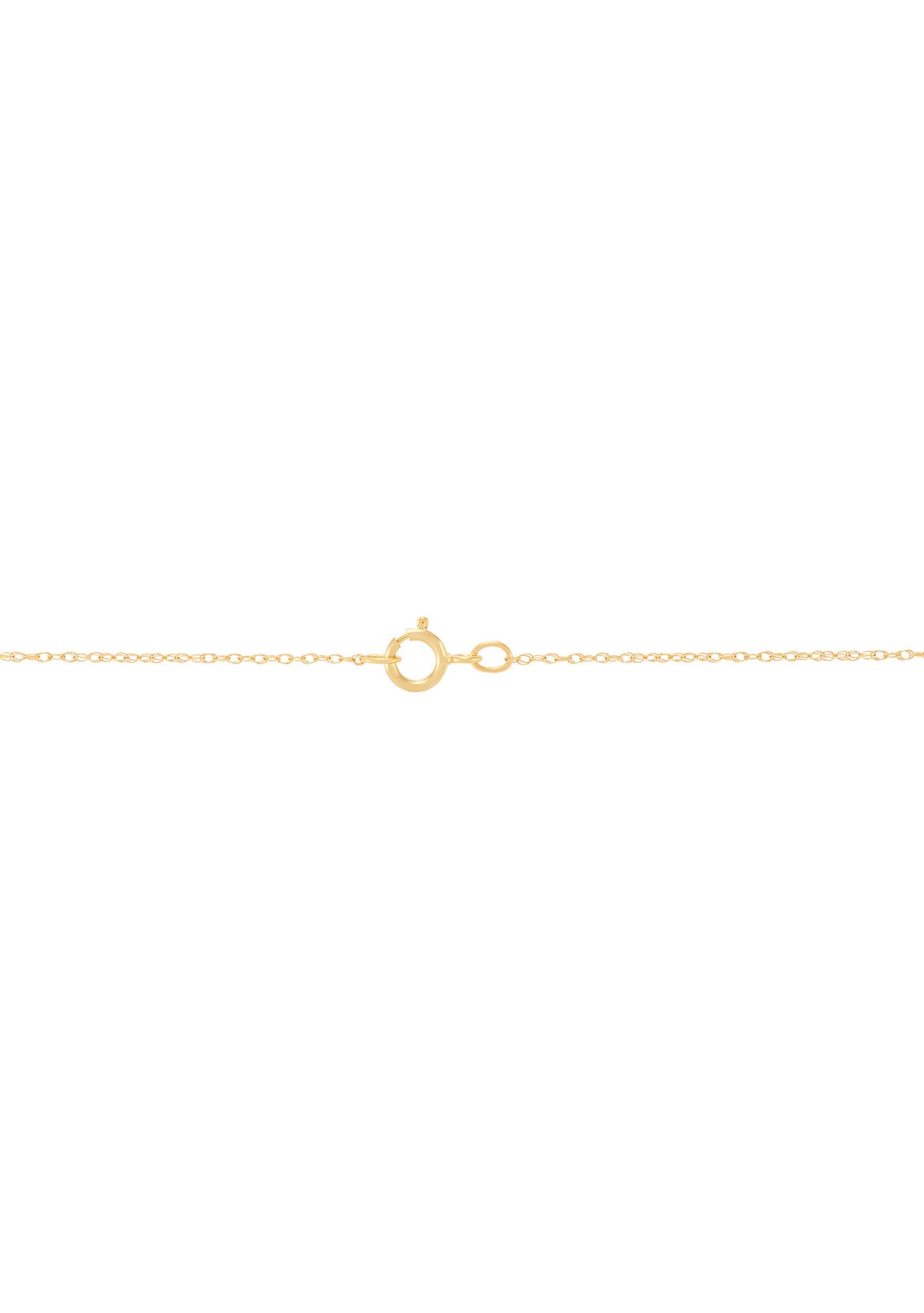 Lab Grown Necklace in 10K Yellow Gold