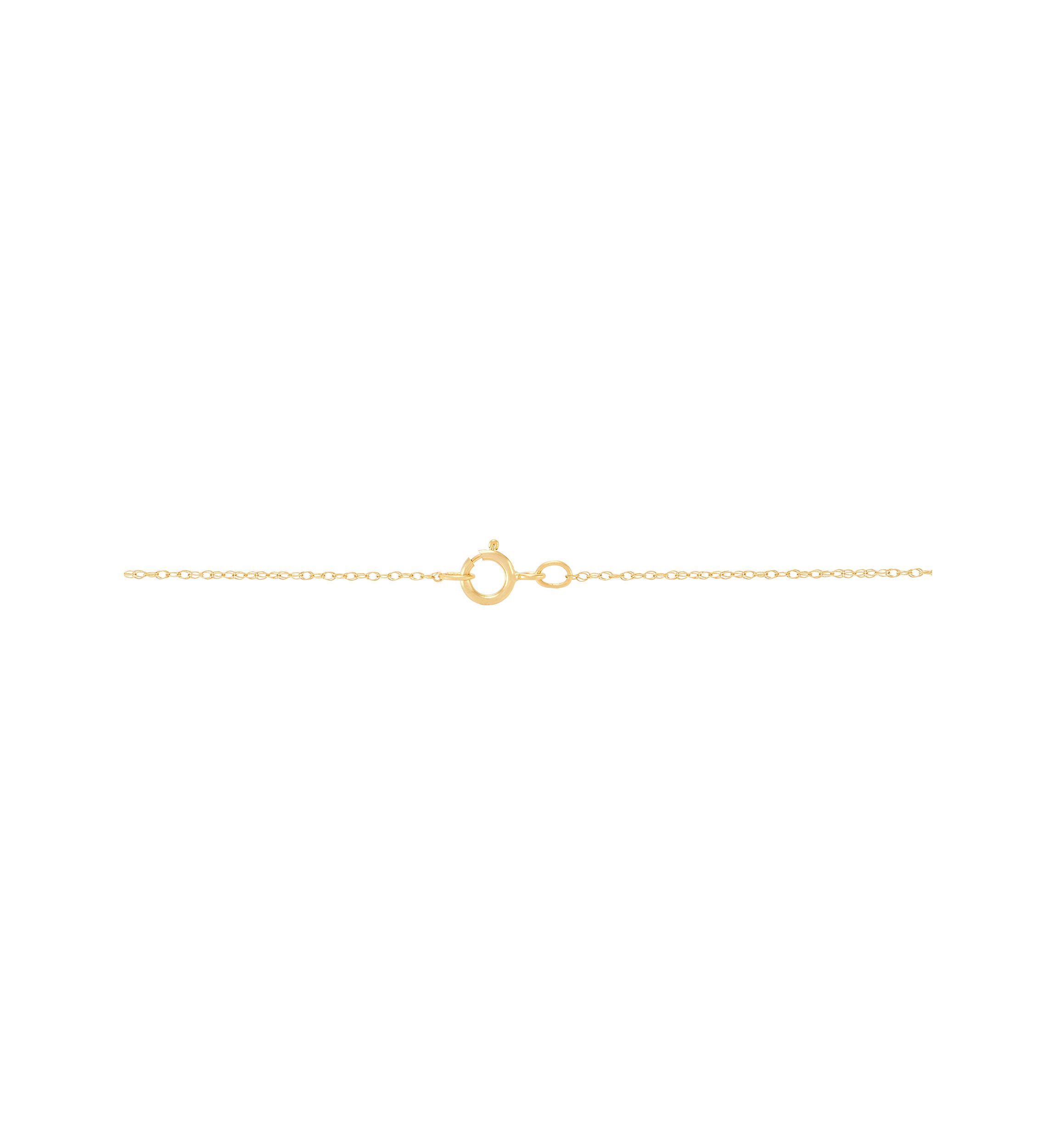 Lab Grown Necklace in 10K Yellow Gold