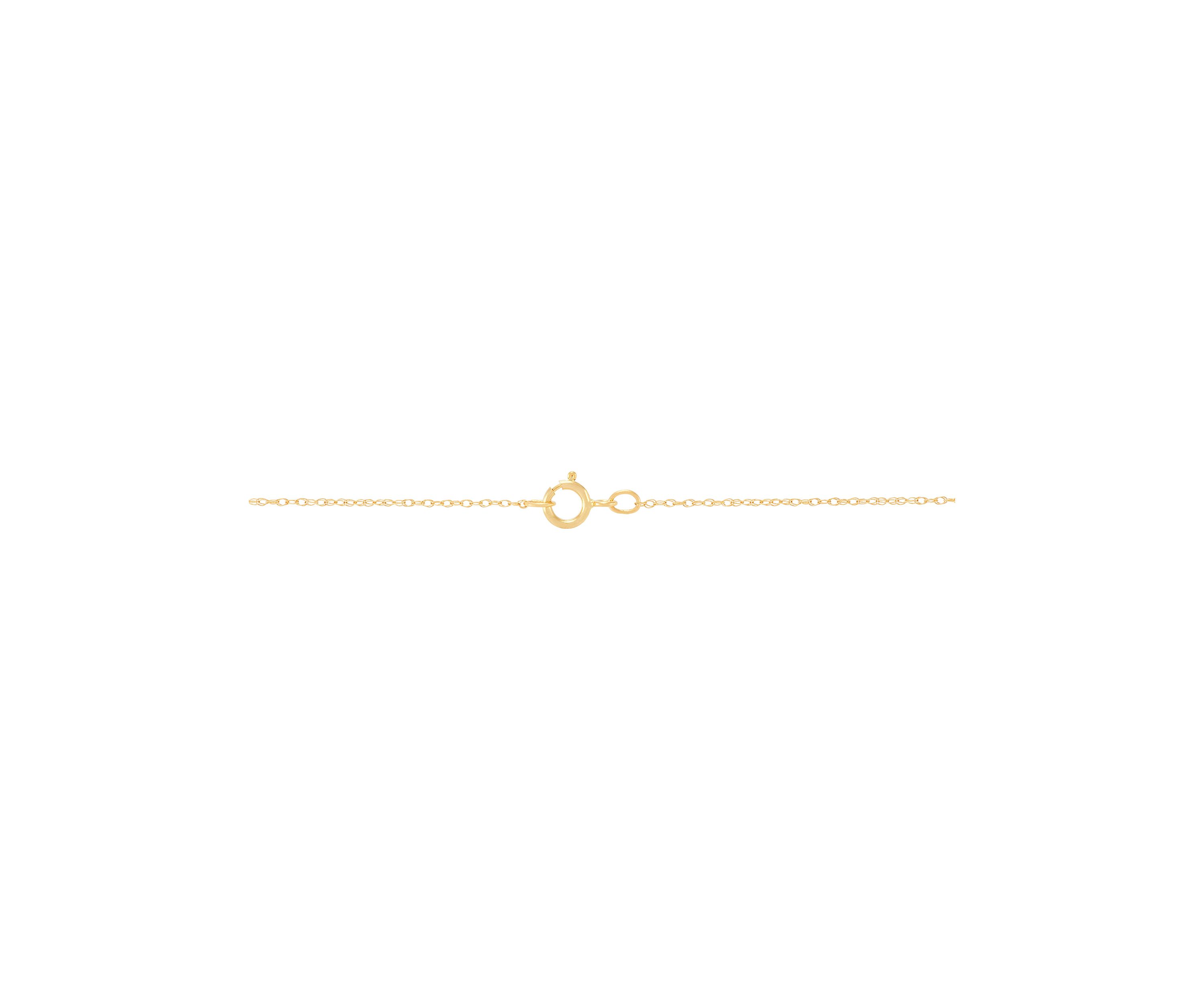 Lab Grown Necklace in 10K Yellow Gold