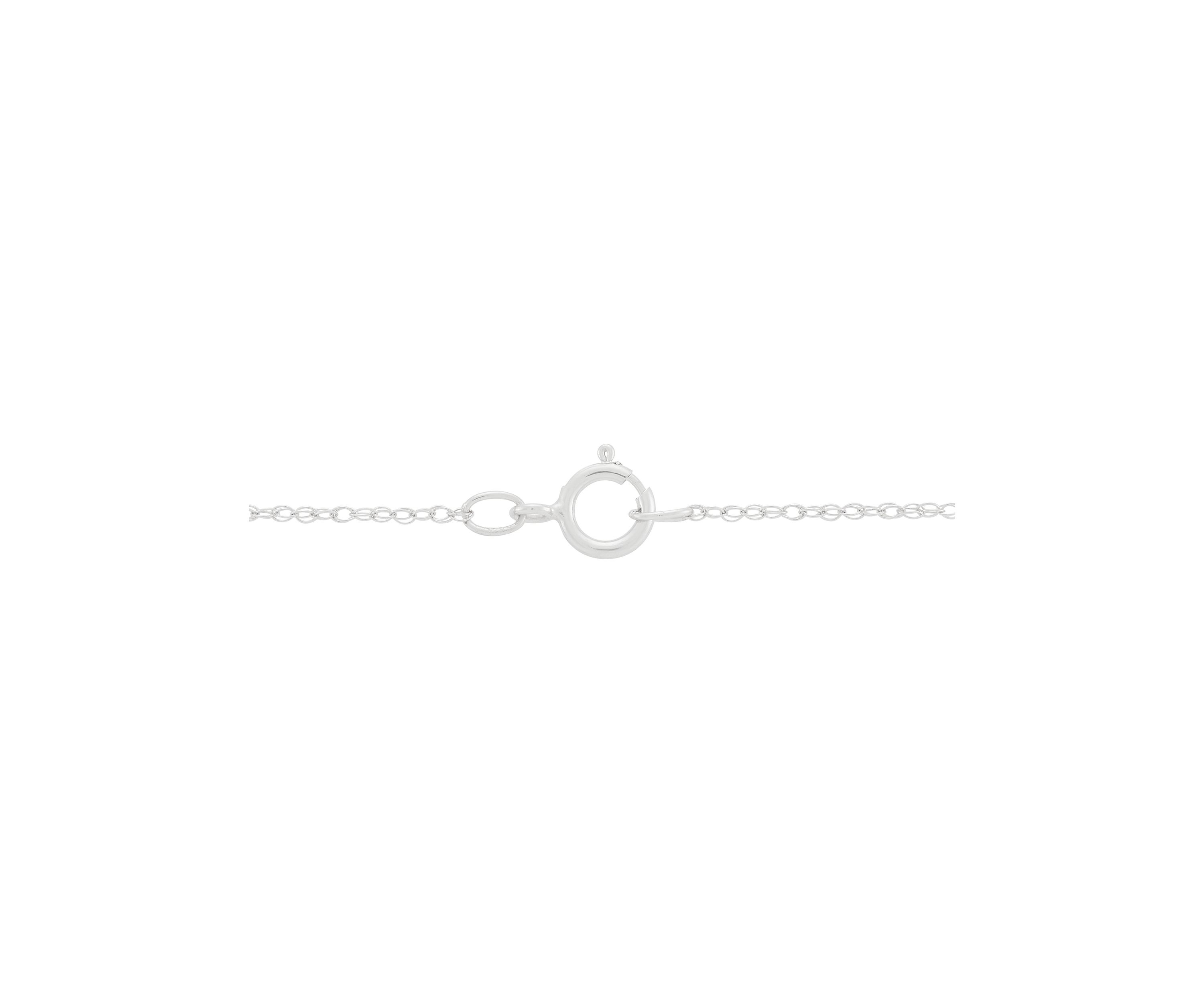Diamond Accent and Multi Blue Topaz Necklace in 10K White Gold
