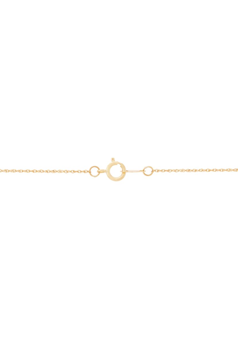 Three Stone Onyx and Diamond Accent Necklace in 10K Yellow Gold