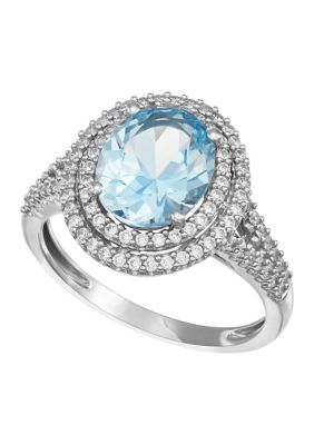 Belk clearance aquamarine ring