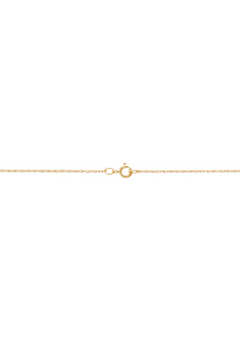3/4 ct. t.w. Lab Created Emerald and Lab Created White Sapphire Pendant Necklace in 10K Yellow Gold