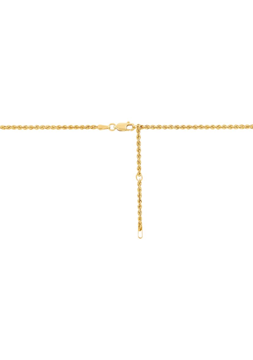 Created Sapphire Necklace in Gold Over Sterling Silver