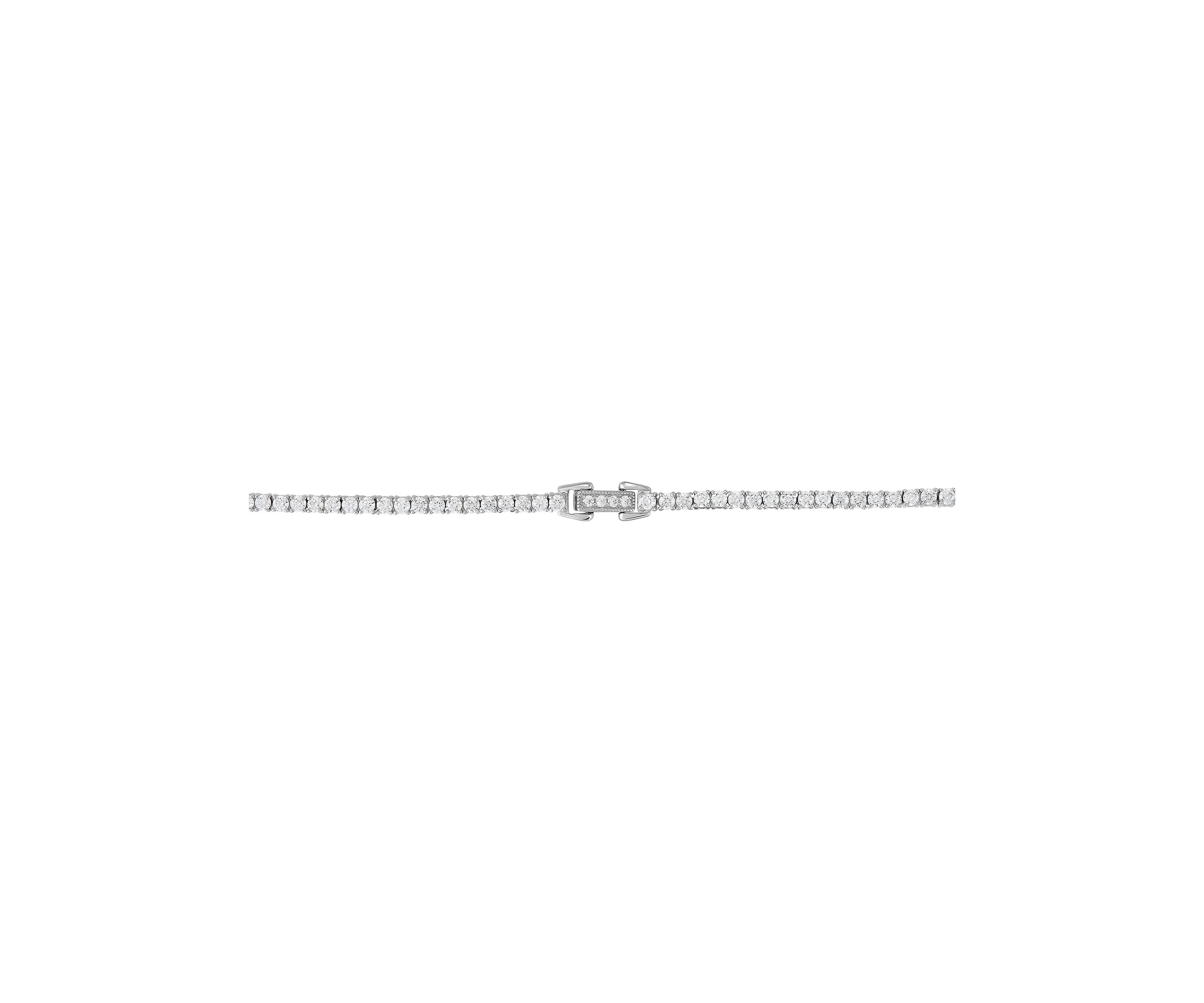 Lab Grown Ruby V Shape Necklace in Sterling Silver