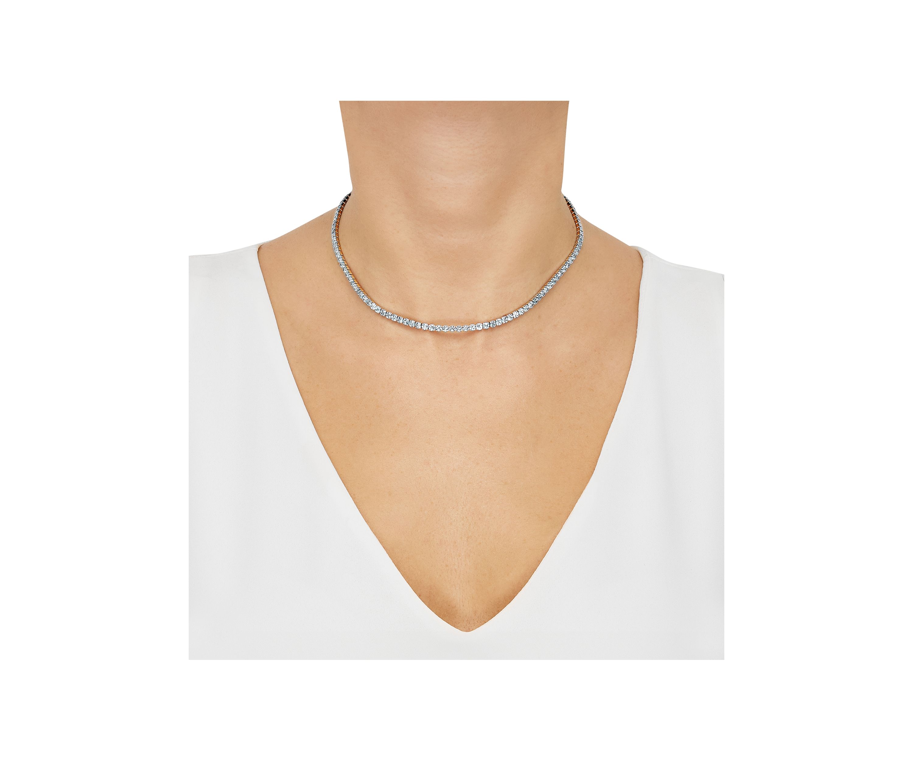 Swiss Blue Topaz Necklace in Sterling Silver