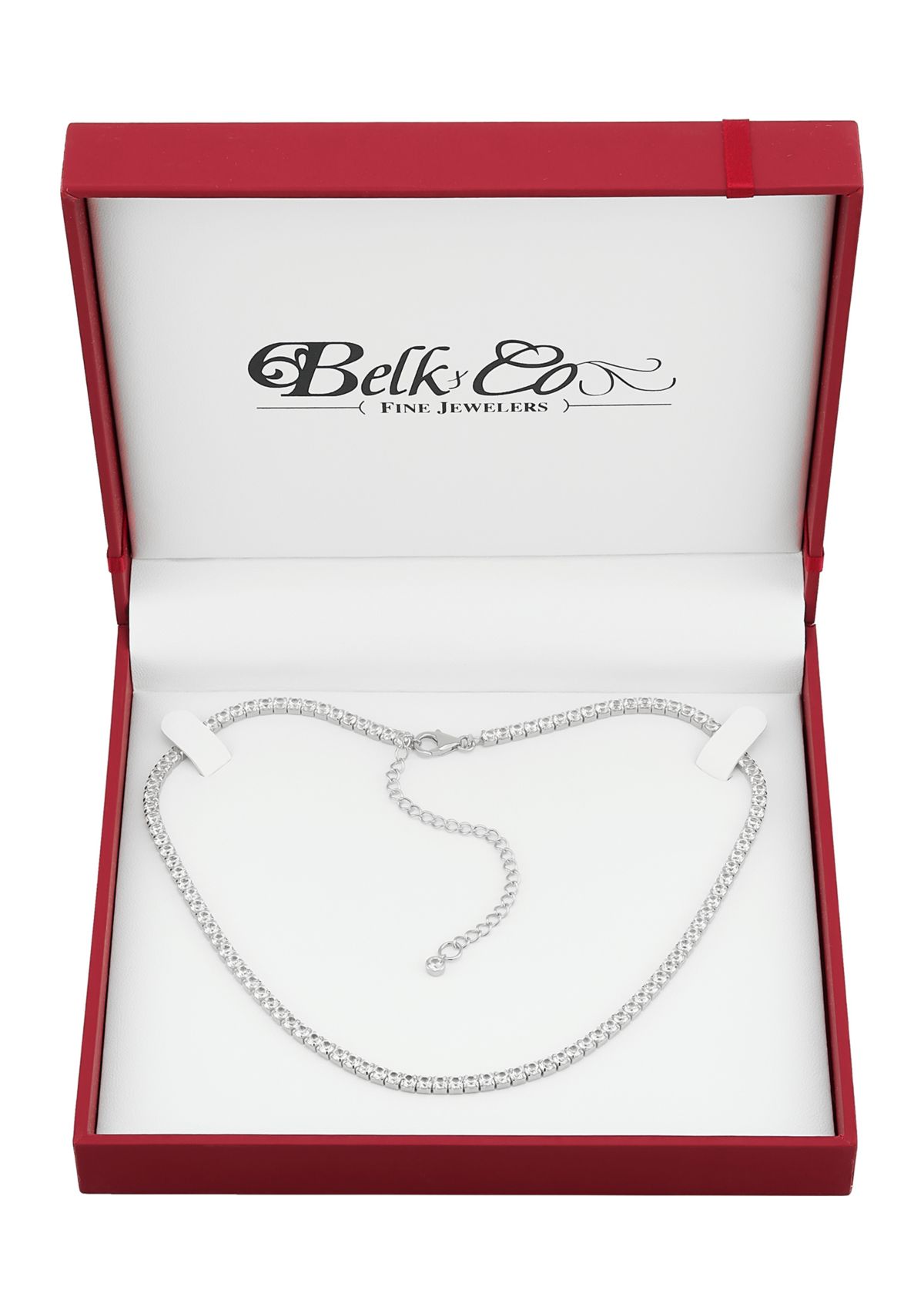 Lab Grown White Sapphire Necklace 