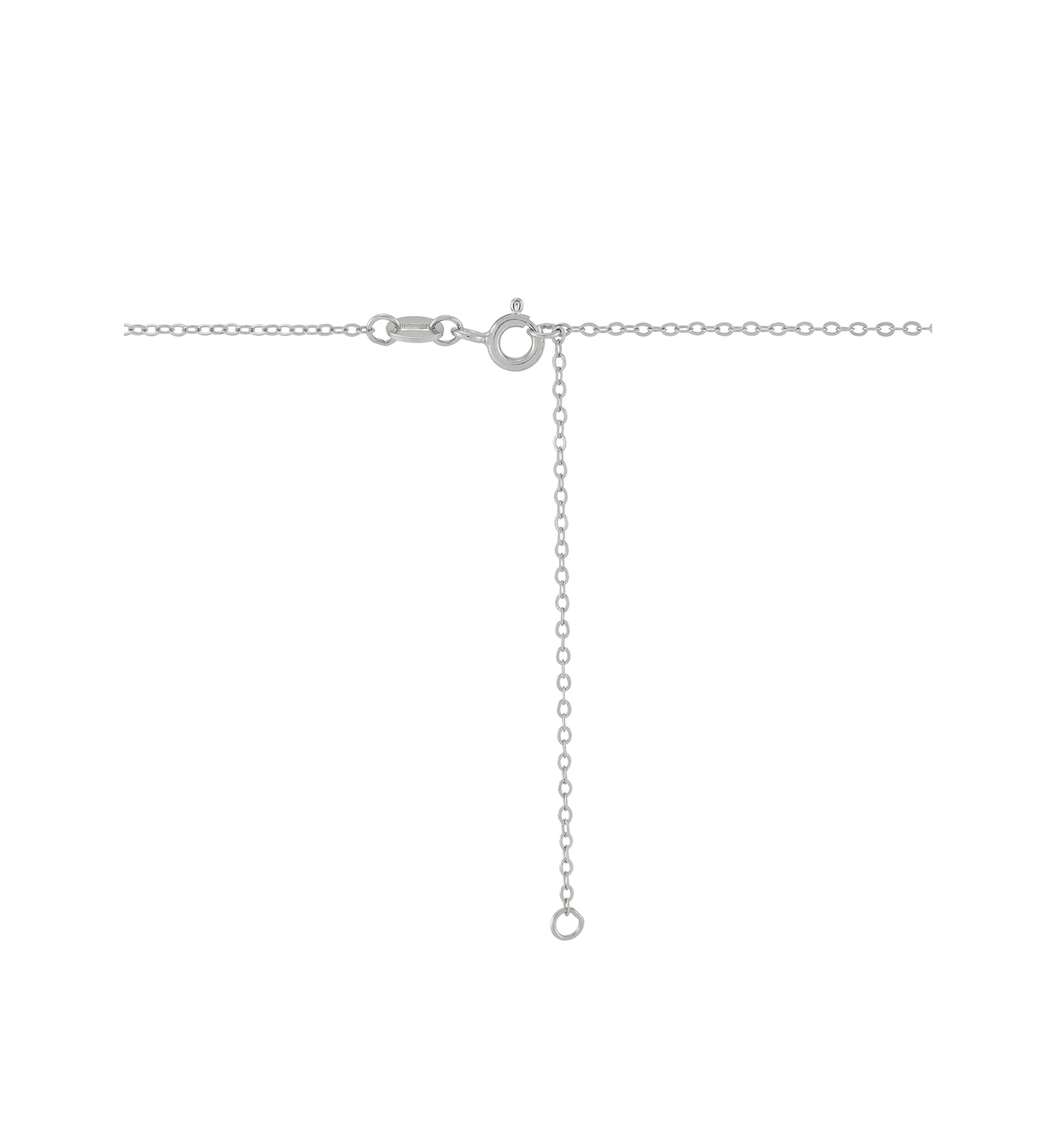 Lab Grown Emerald Pendant with 18" Cable Chain in Silver and 14K Yellow Gold
