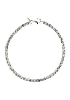 Belk & Co Created White Sapphire Bracelet in Sterling Silver, 7.5 in