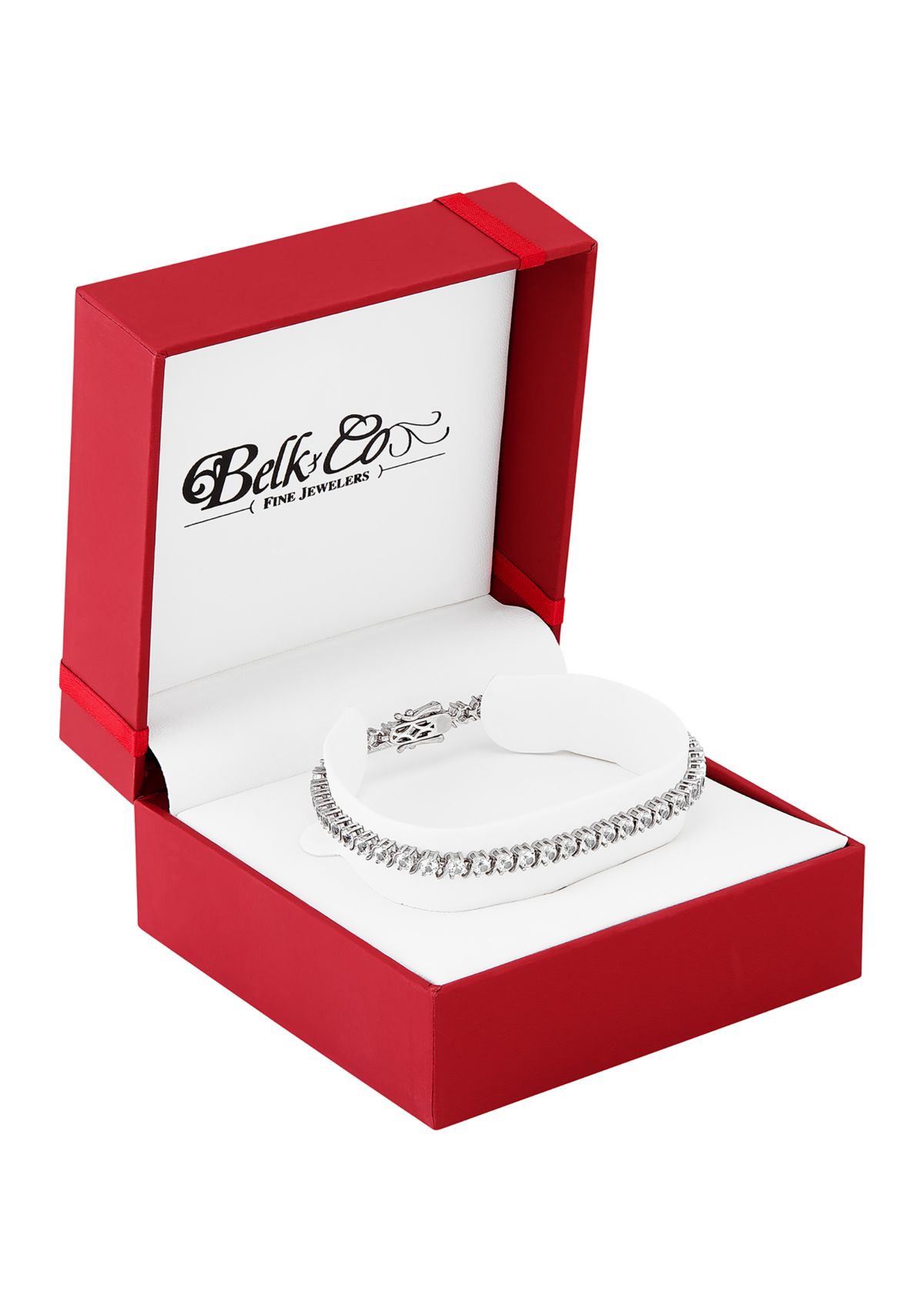 7.52 ct. t.w. Lab Grown White Sapphire Tennis Bracelet in Sterling Silver